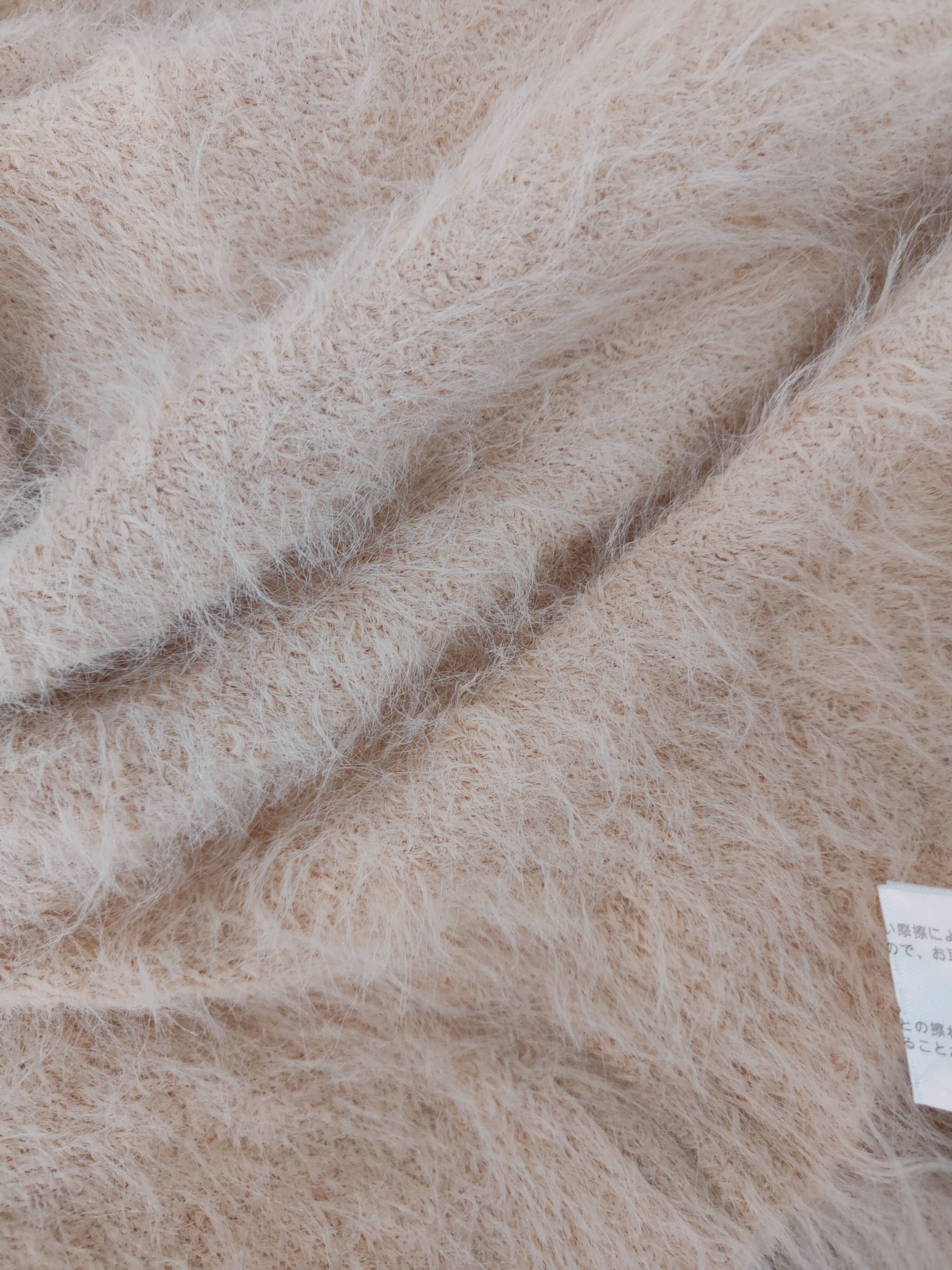 Aran Isles Knitwear Marpione Peach Fur Mohair Knitwear Cardigan #S1967 Size M / US 6-8 / IT 42-44 - 10 Thumbnail
