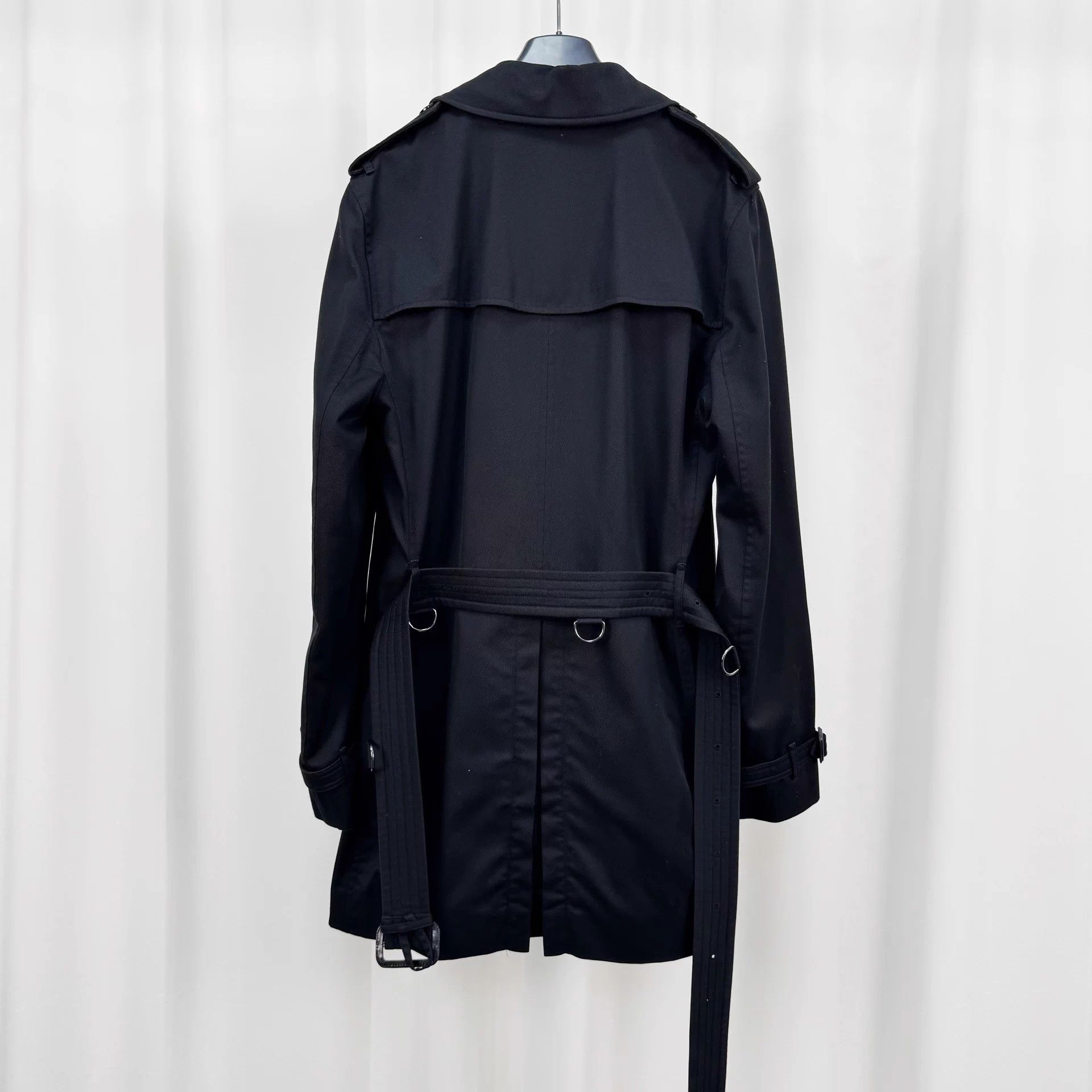 Burberry Burberry Black Double Breasted Check Lined Trench 48 99 New Size XL / US 12-14 / IT 48-50 - 2 Thumbnail