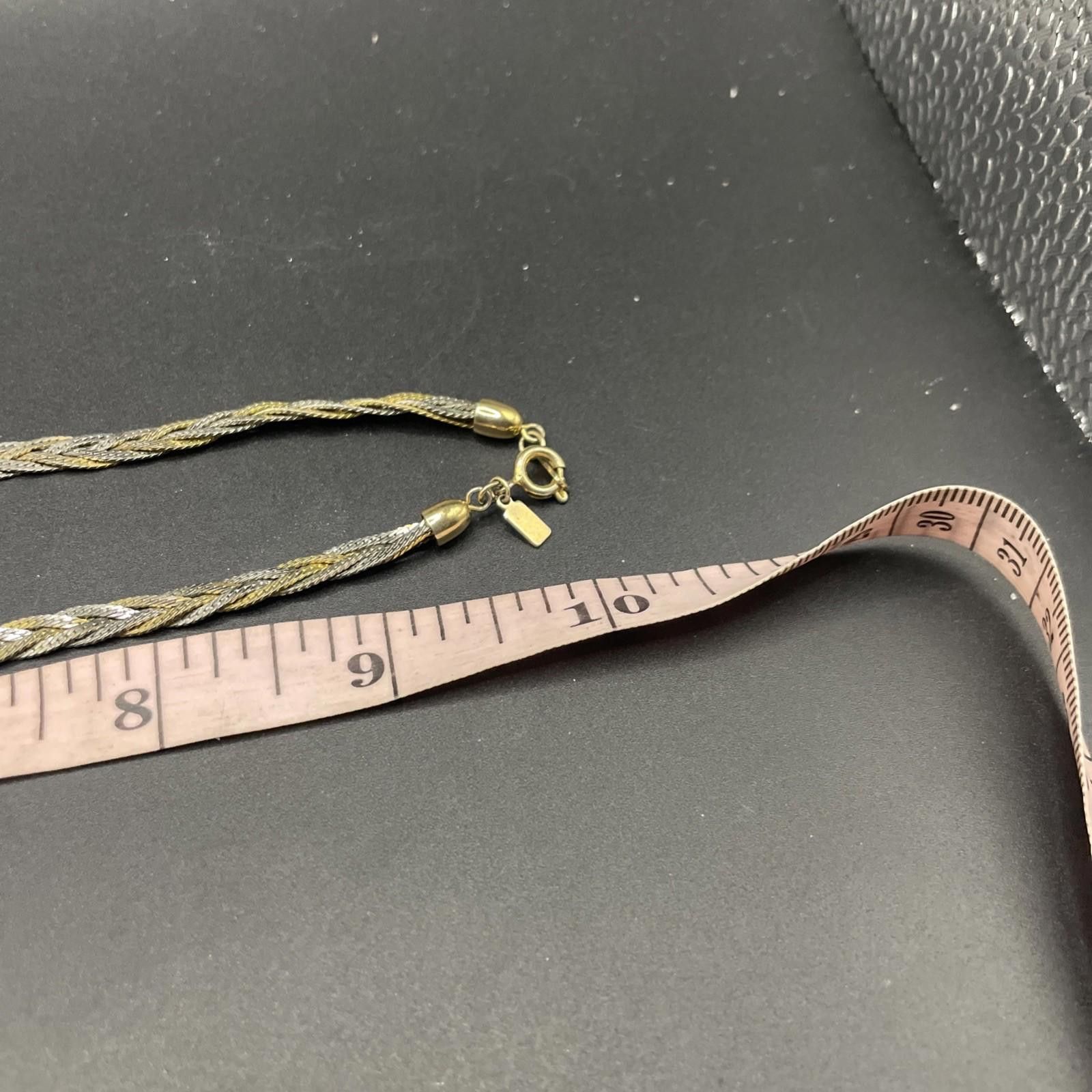 The Unbranded Brand Vintage Braided Gold & Silvertone Snake Chain Necklace 20” Size ONE SIZE - 7 Thumbnail