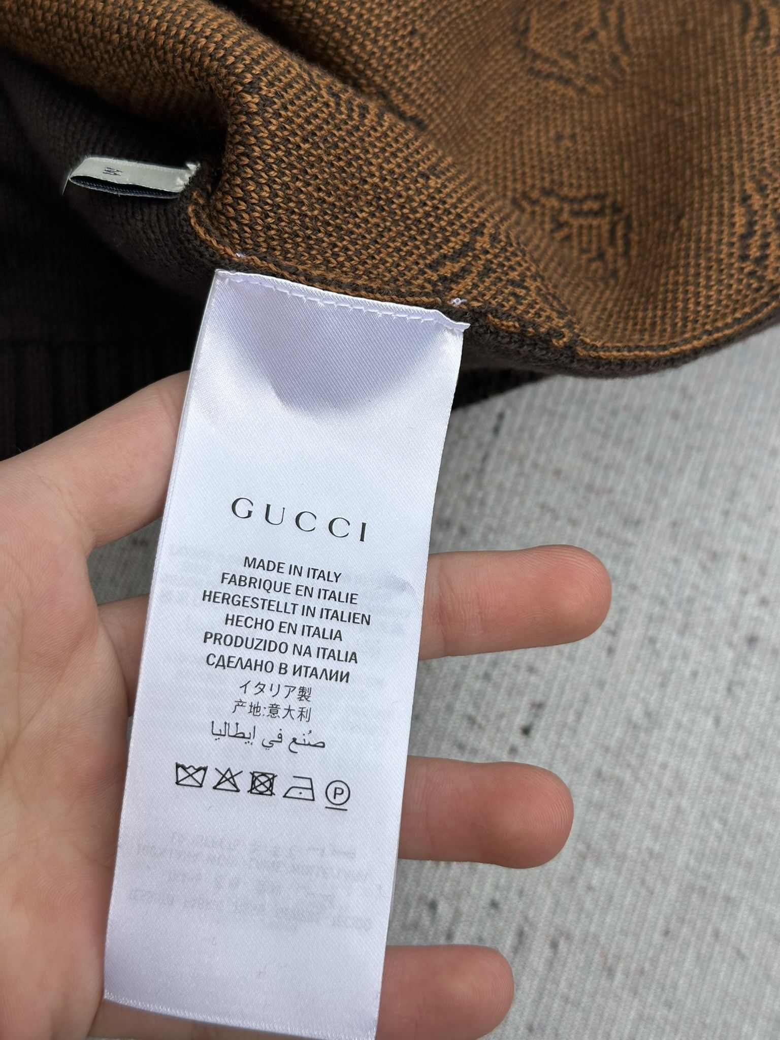 Gucci Gucci Dapper Dan Cardigan Interlocking G Logo Brown Wool Size US M / EU 48-50 / 2 - 11 Thumbnail