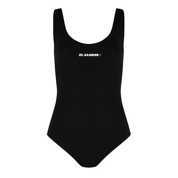 Jil Sander o1g2r1mq1024 Logo Swimsuit in Black Size S / US 4 / IT 40 - 1 Thumbnail
