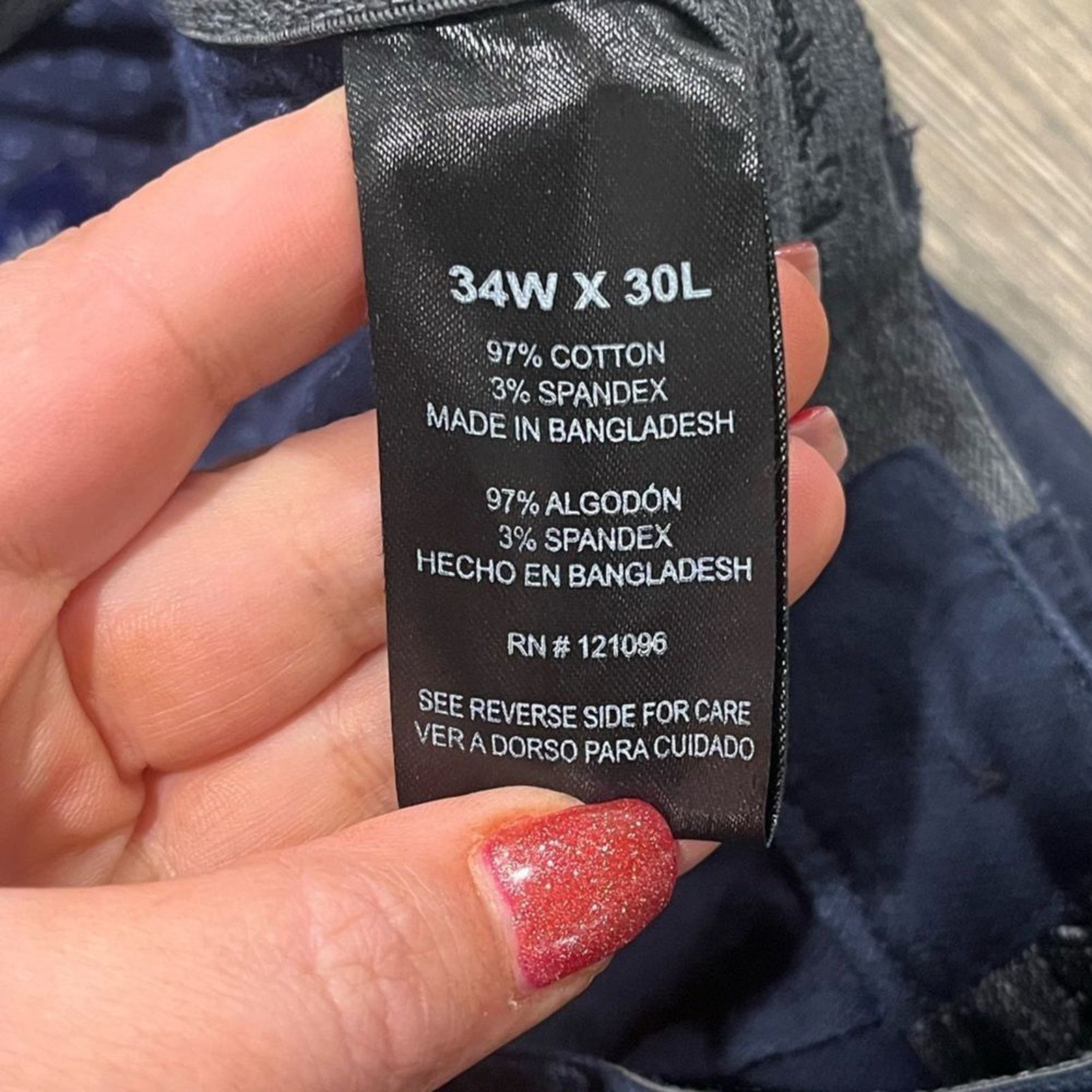 Vintage English Laundry Navy Slim Leg Trouser Dress Pants Size 34x30 Size US 34 / EU 50 - 6 Thumbnail