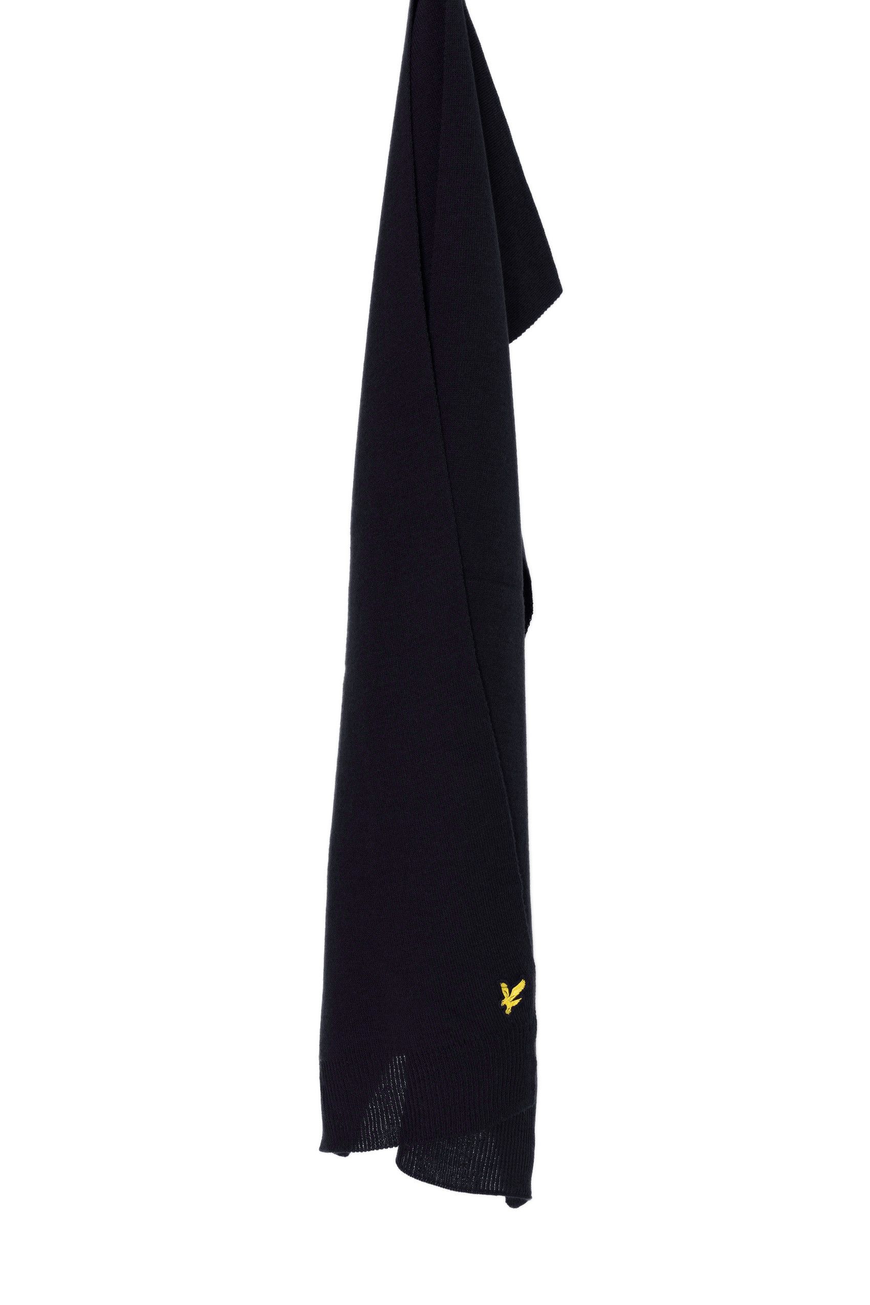 Lyle & Scott Lyle and Scott men's black scarf Size ONE SIZE - 3 Thumbnail