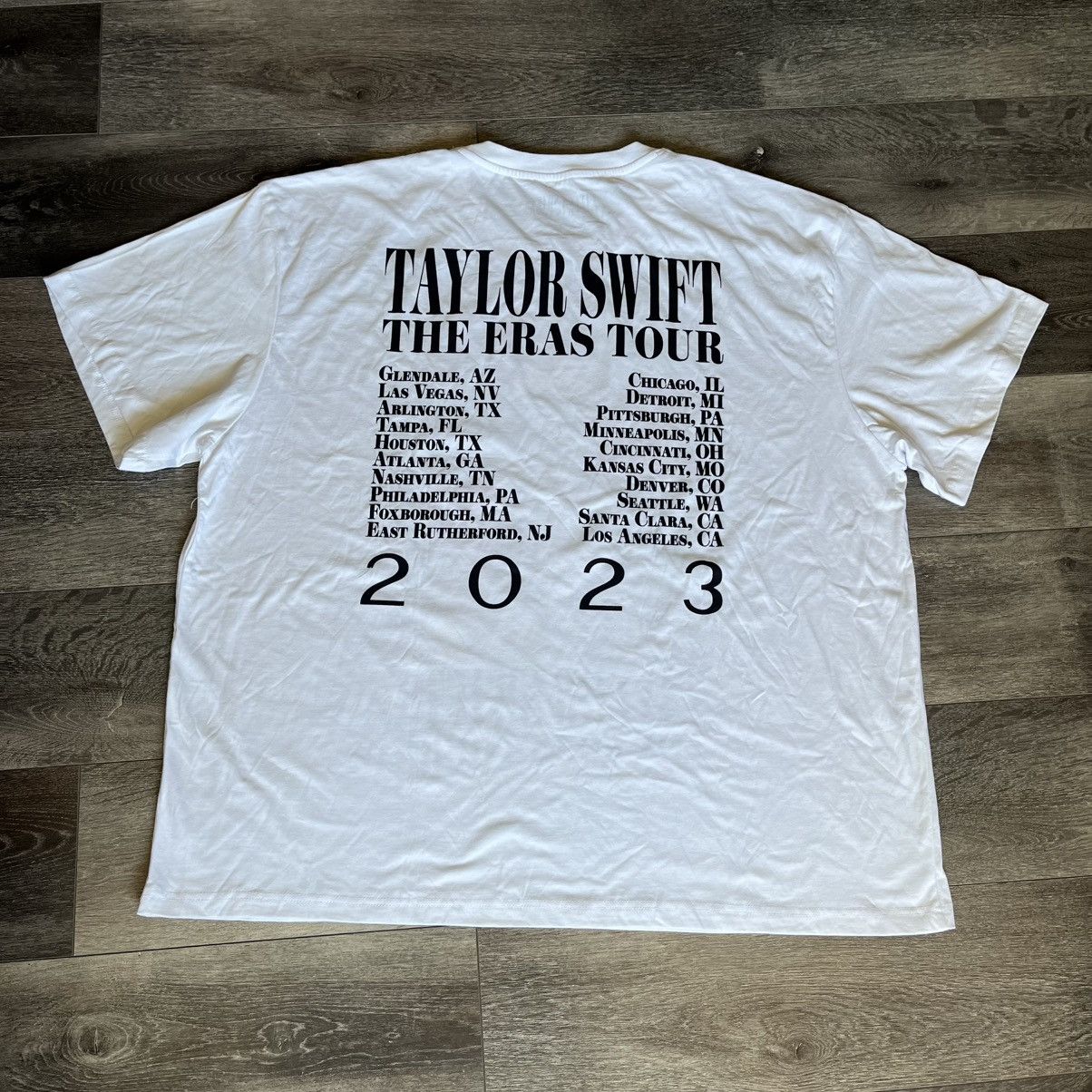 Band Tees Taylor Swift 2023 The Eras Tour Double Sided Logo Band Tee Size US XXL / EU 58 / 5 - 2 Thumbnail