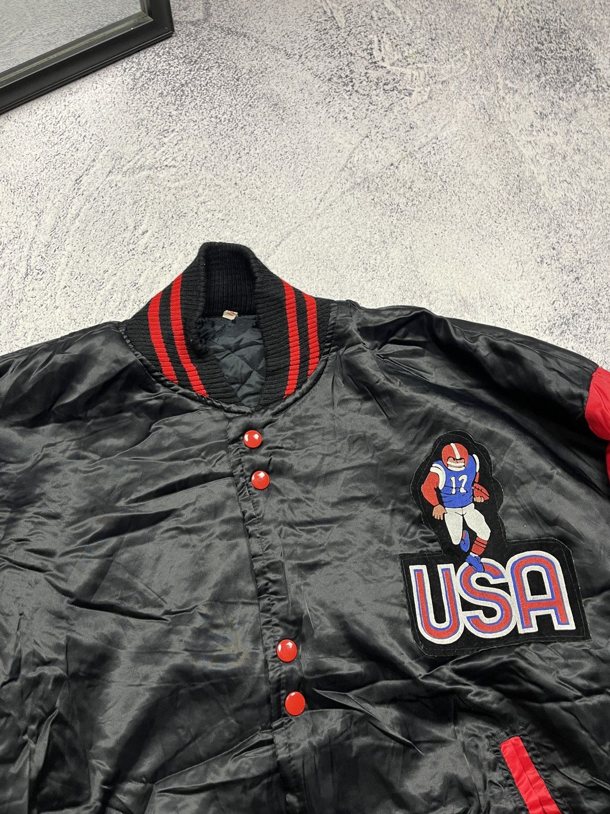 Vintage Vintage Retro Varsity Bomber Jacket USA Los Angeles Cup Rare Size US XL / EU 56 / 4 - 6 Thumbnail