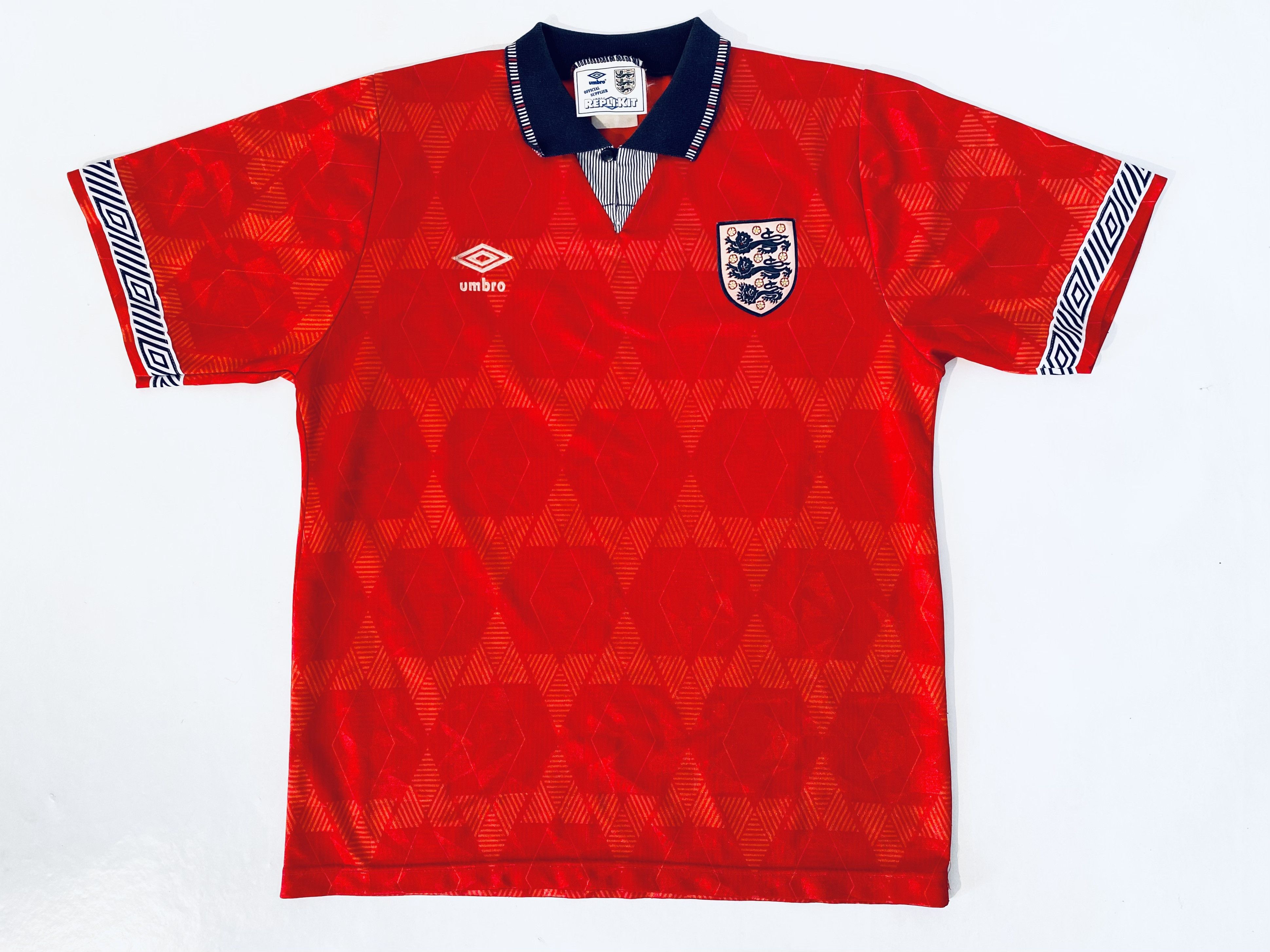 Umbro England Away Football Shirt 1990 - 1992 Umbro Size US M / EU 48-50 / 2 - 3 Thumbnail