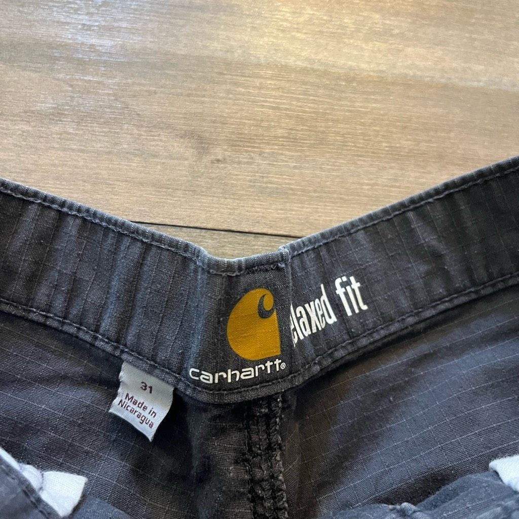 Carhartt Carhartt Blue Gray Khaki Cargo Shorts Men 31 Size US 31 - 3 Thumbnail