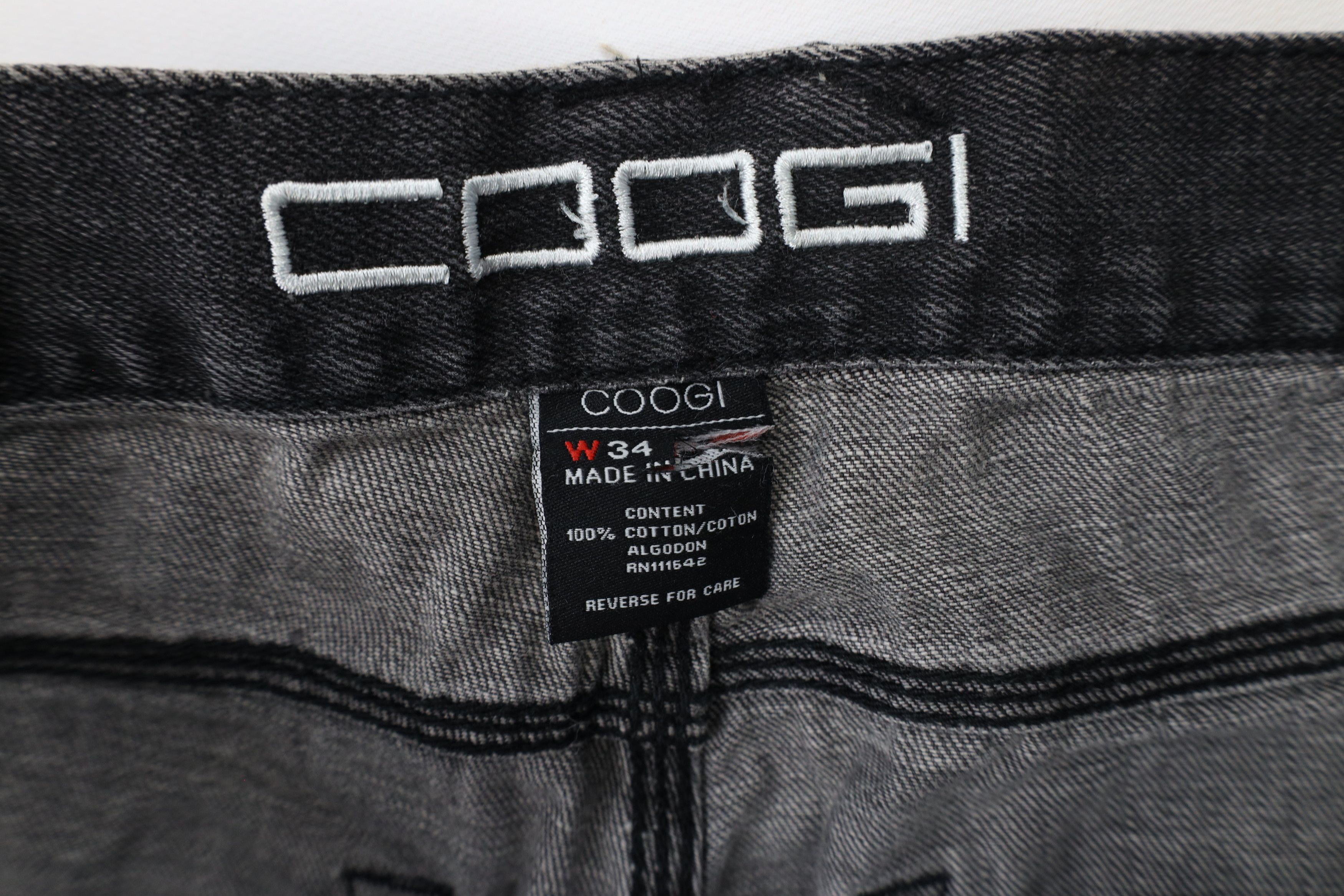 Vintage Vintage Y2K Coogi Baggy Wide Leg Denim Jeans Black AS IS Size US 34 / EU 50 - 10 Thumbnail