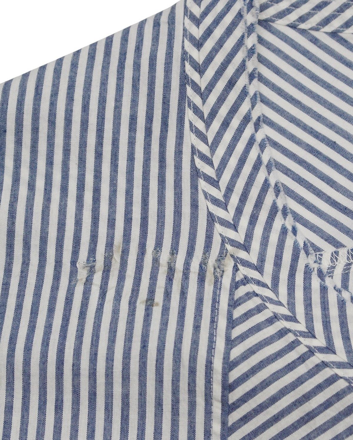 Zucca SS2013 ZUCCA STRIPED COTTON SHIRT WITH FRONT SHIRRING DETAIL Size M / US 6-8 / IT 42-44 - 7 Thumbnail