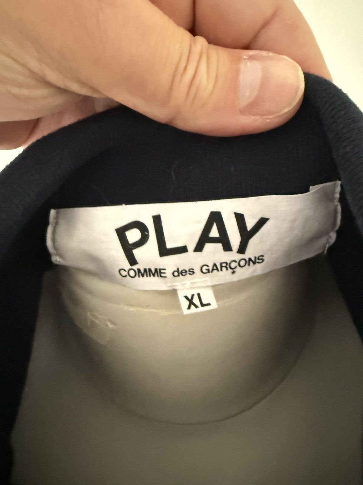 Comme des Garcons PLAY Navy Play Polo Size US XL / EU 56 / 4 - 5 Thumbnail