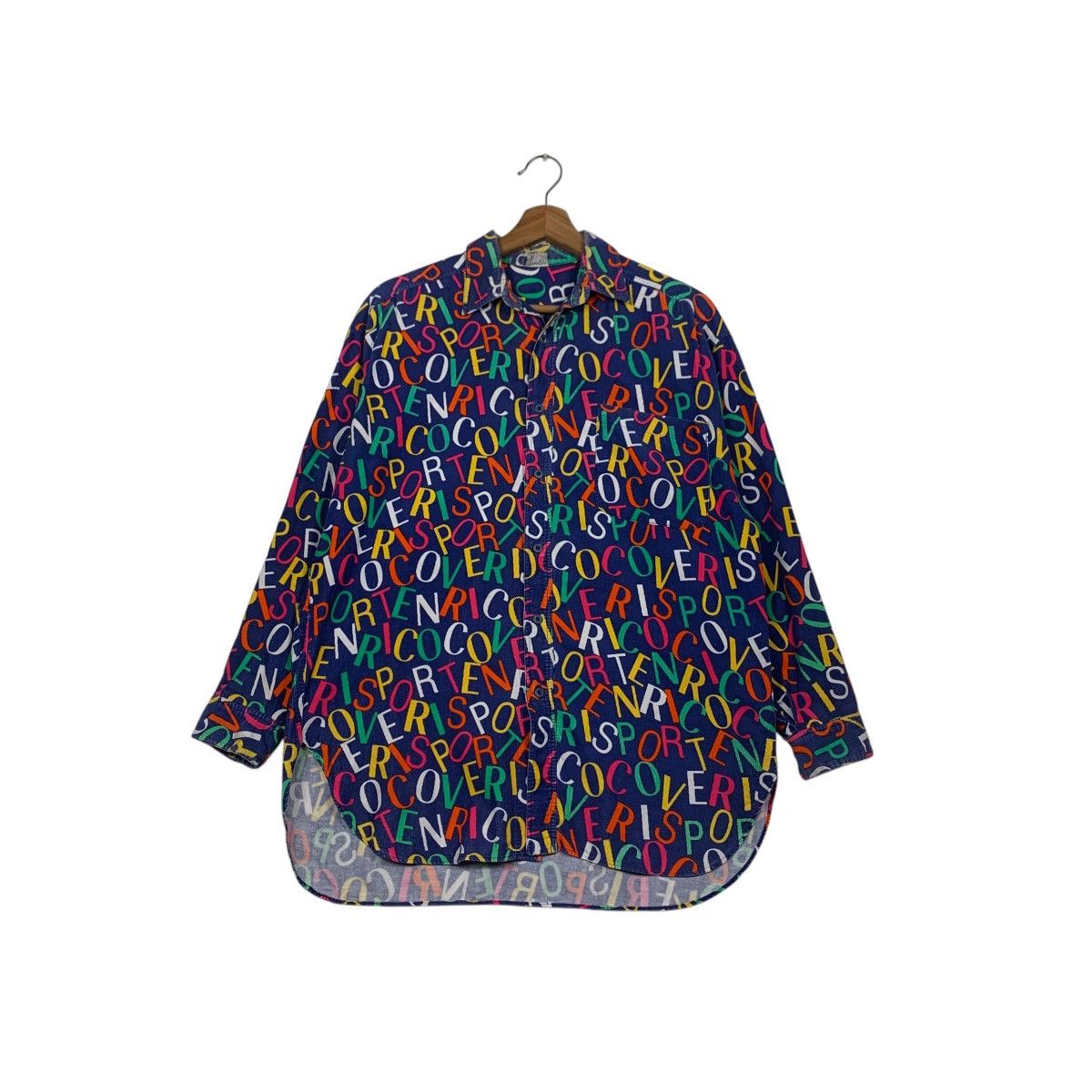 Enrico Coveri Enrico Coveri Sport Fullprint Button Shirt #2260-C100 Size US L / EU 52-54 / 3 - 1 Thumbnail