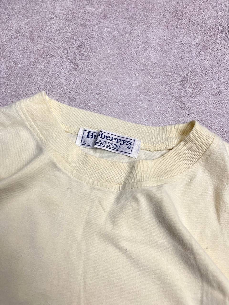 Burberry Vintage Burberrys Embroidery Heavy Cotton Boxy T-shirt L Size US L / EU 52-54 / 3 - 3 Thumbnail
