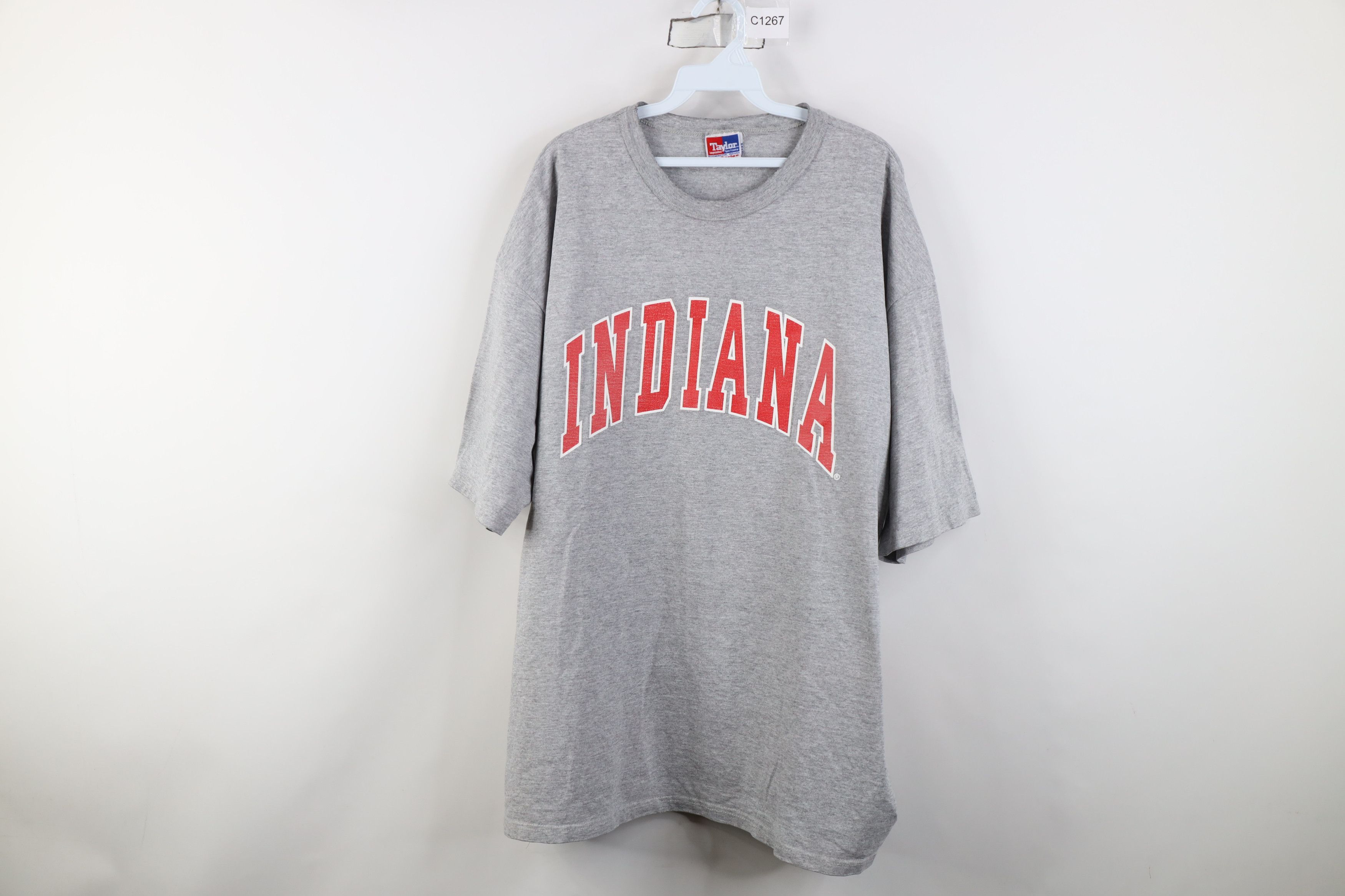 Vintage Vintage 90s Indiana University Football T-Shirt USA Size US XXL / EU 58 / 5 - 1 Thumbnail