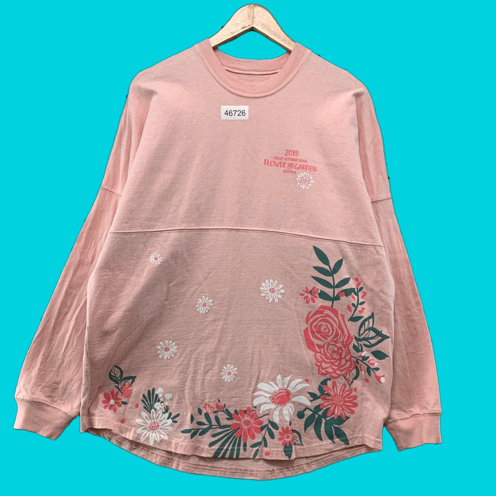 Disney Disney Parks Shirt Womens Medium Pink Spirit Jersey Flower Garden Epcot Size M / US 6-8 / IT 42-44 - 1 Thumbnail