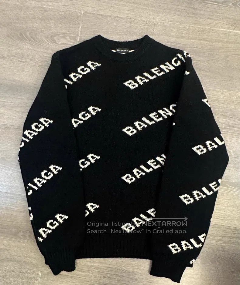 Other Balenciaga Black and White Bulletproof Sweater Size US S / EU 44-46 / 1 - 1 Thumbnail
