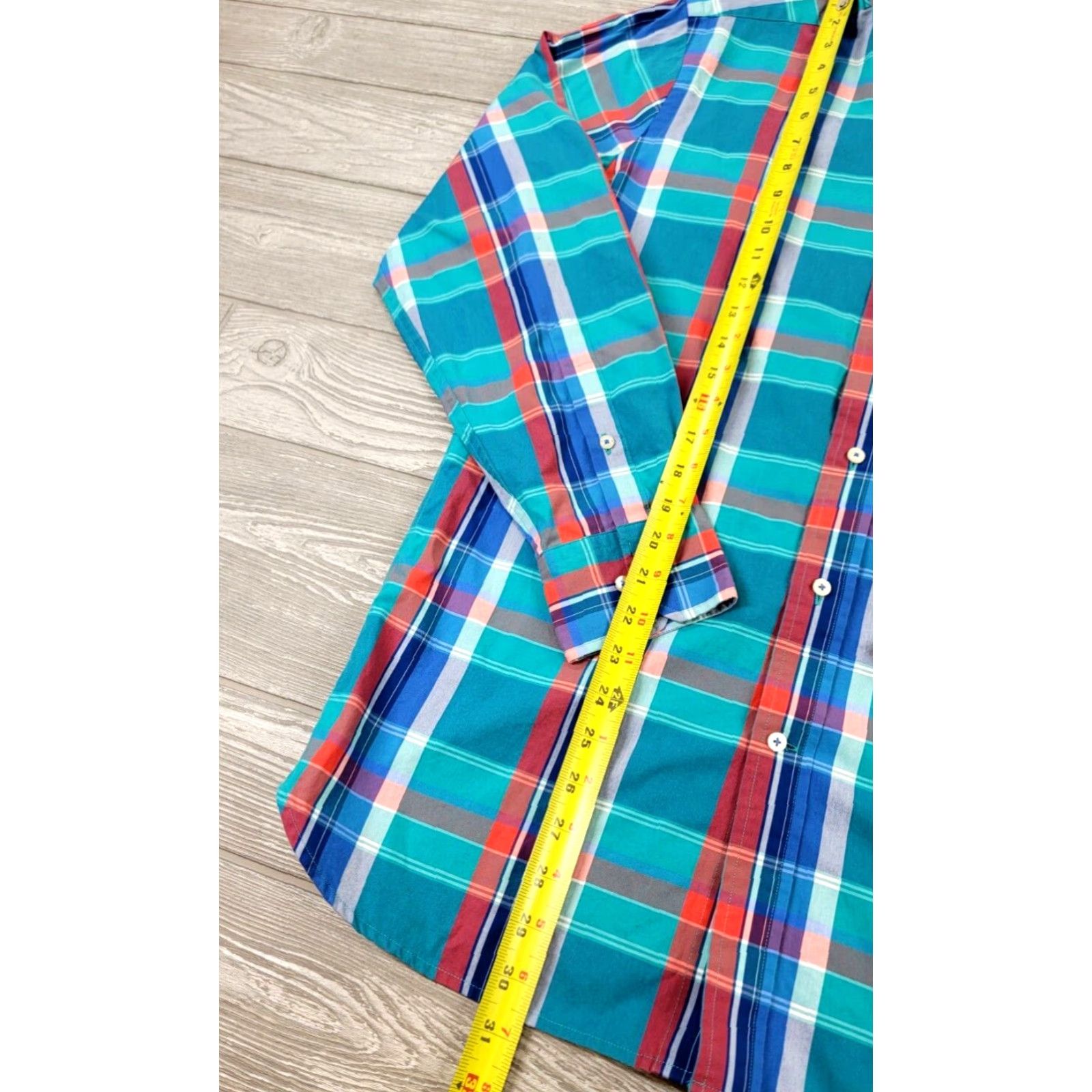 Southern Tide Southern Tide Shirt Mens Long Sleeve Plaid Button-Up Multicolor Teal S Classic Size US S / EU 44-46 / 1 - 6 Thumbnail