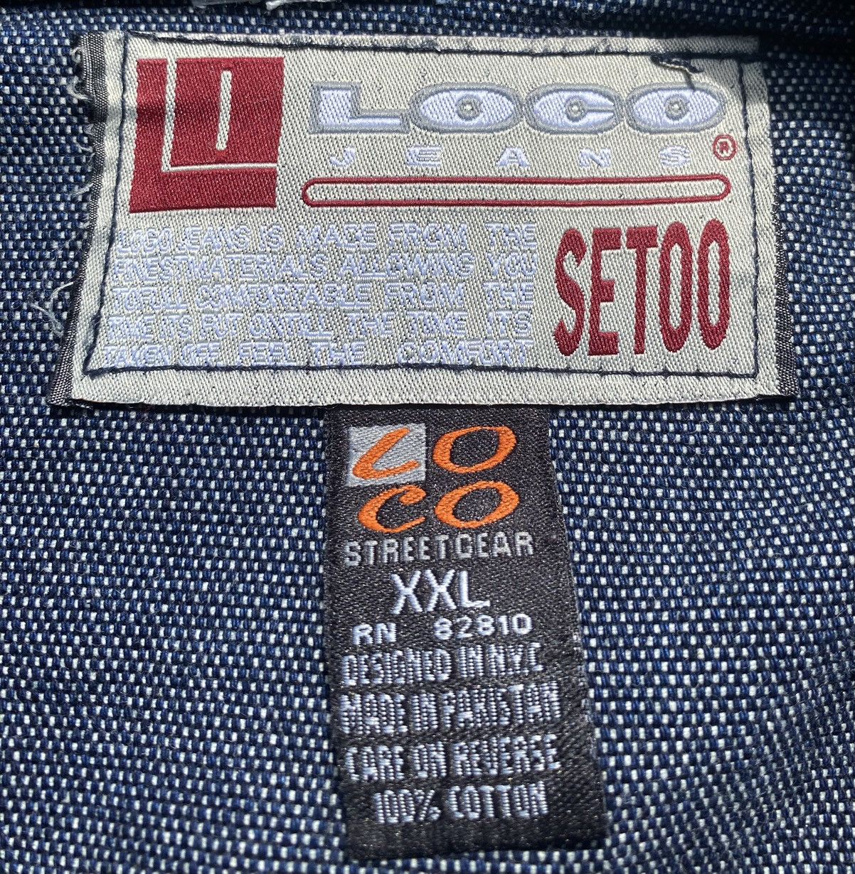 Other Vintage Y2K Loco Jean Streetwear Denim Jacket Men’s 2XL Size US XXL / EU 58 / 5 - 6 Thumbnail