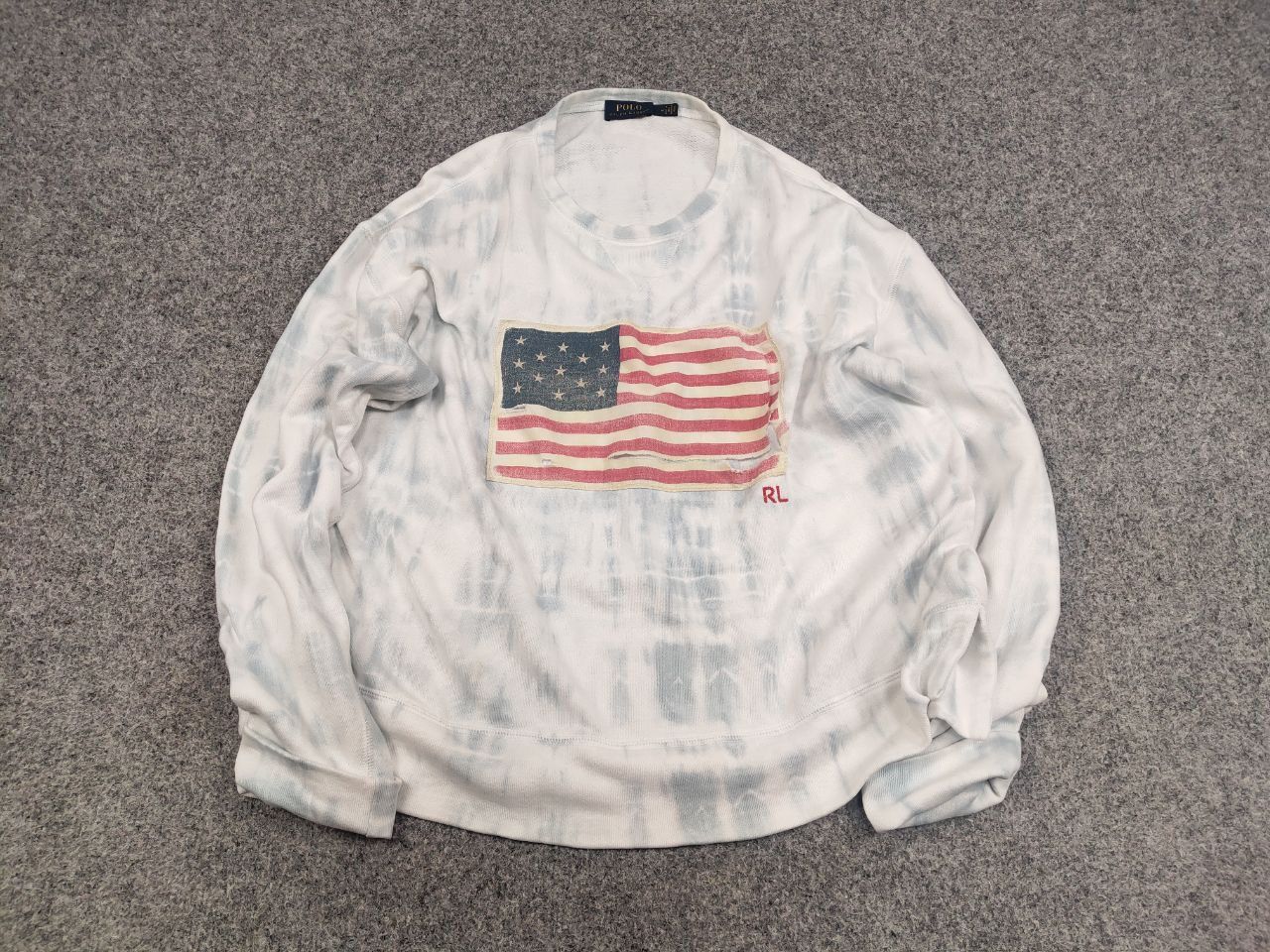 Polo Ralph Lauren Polo Ralph Lauren american flag Logo Sweatshirt Vtg Style Size M / US 6-8 / IT 42-44 - 2 Thumbnail