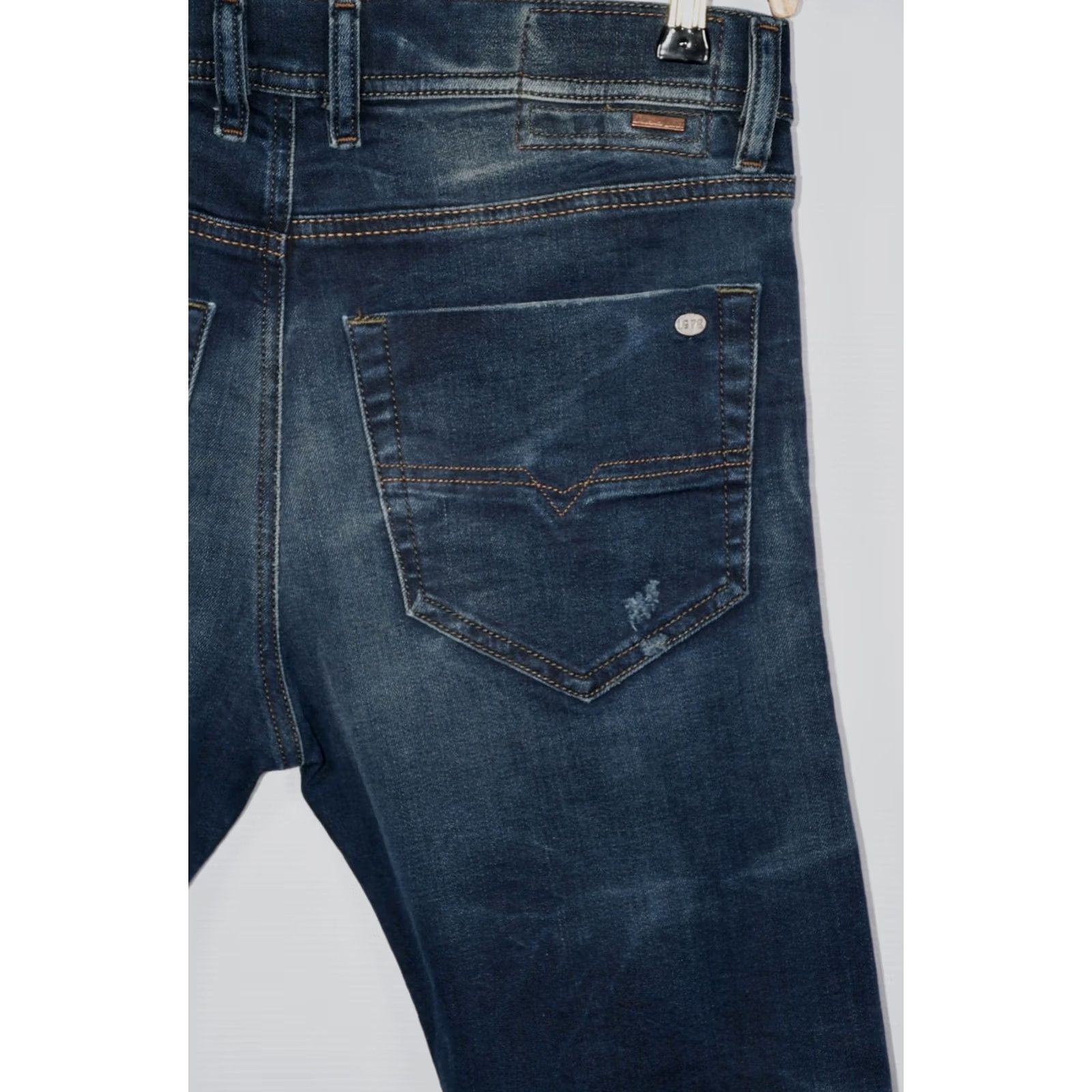 Diesel Diesel Tepphar Slim Carrot Jeans W30/L32 Blue Distressed Stretch 92% Cotton 2% Elastane Denim Men Jeans Regular 30xs Size US 30 / EU 46 - 7 Thumbnail