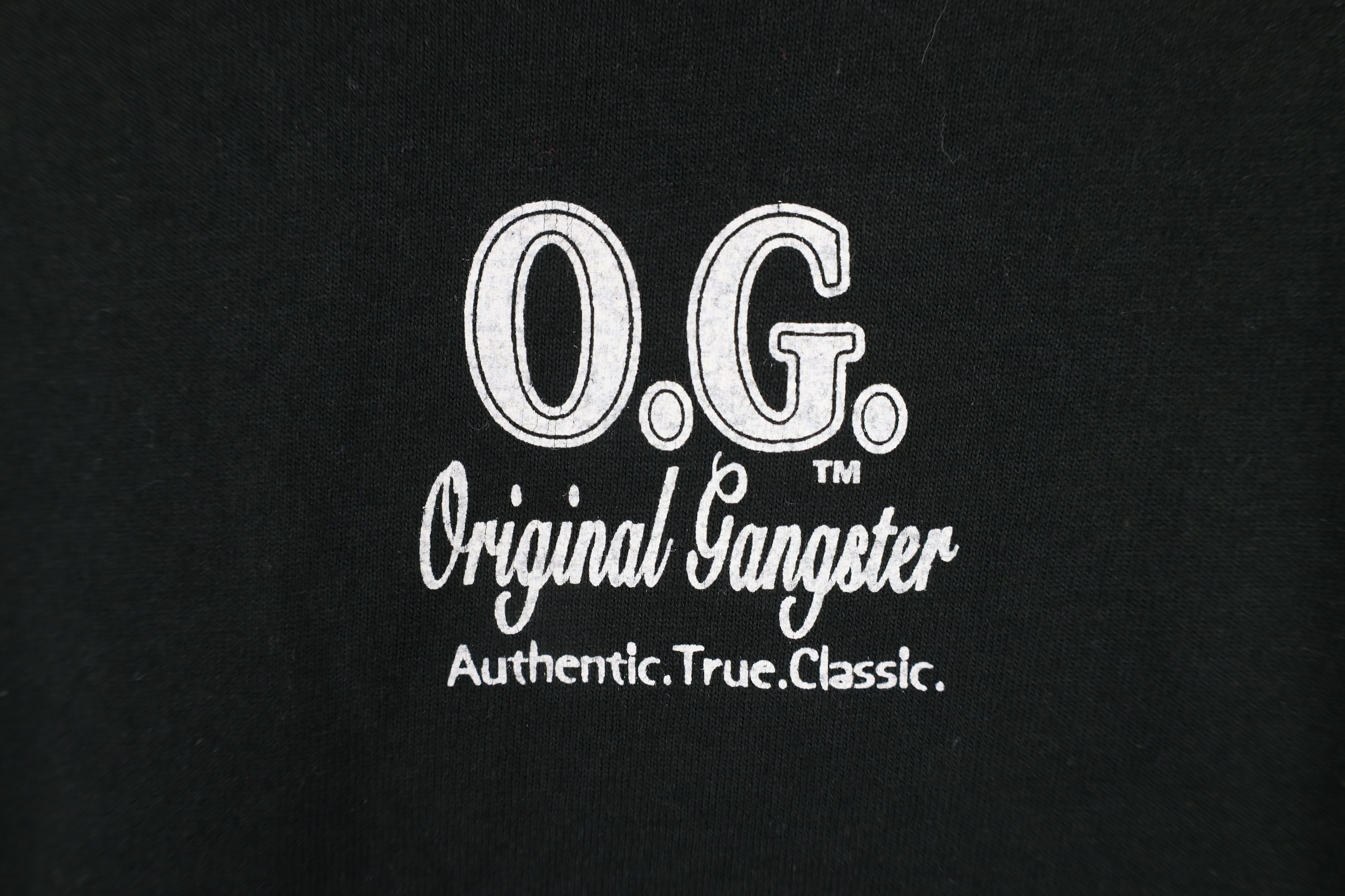 Vintage Vintage 90s Original Gangster Long Sleeve T-Shirt Black Size US XXL / EU 58 / 5 - 10 Thumbnail