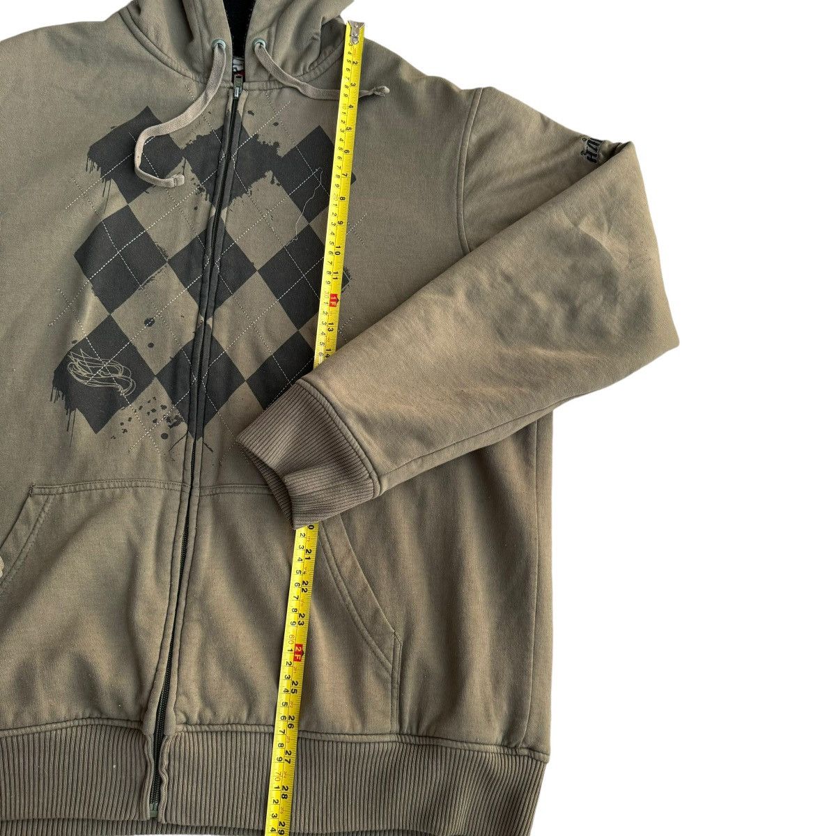 Affliction × Tony Hawk × Vintage TONY HAWK SHERPA Lined Y2K Fleece Hoodie MMA ELITE OPIUM Size US XXL / EU 58 / 5 - 7 Thumbnail