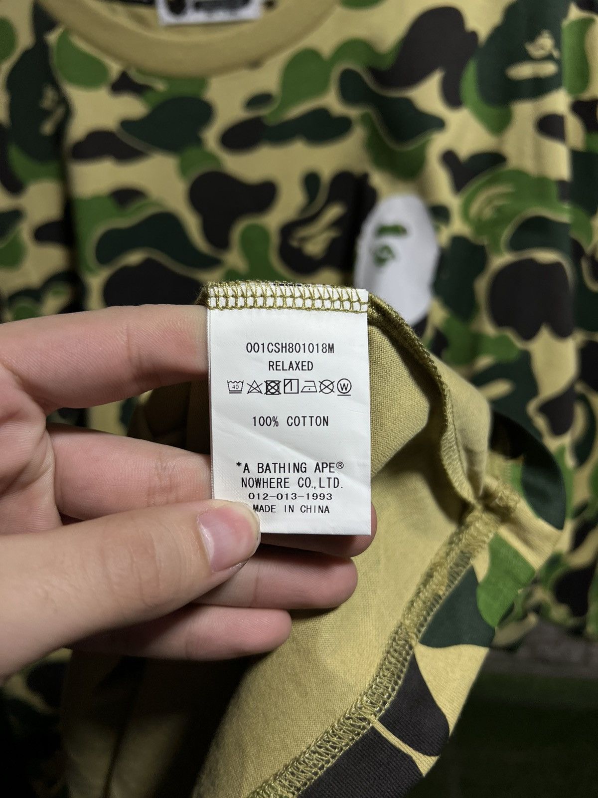 Bape Bape Green Camo Tee Size US XXL / EU 58 / 5 - 4 Thumbnail