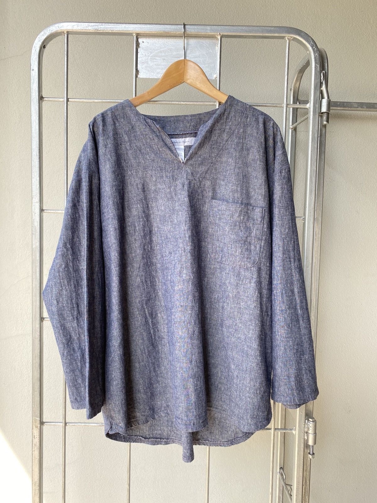 Easy Earl Life EEL Easy Earl Life Blue V-Neck Long Sleeve Shirt Size US S / EU 44-46 / 1 - 3 Thumbnail