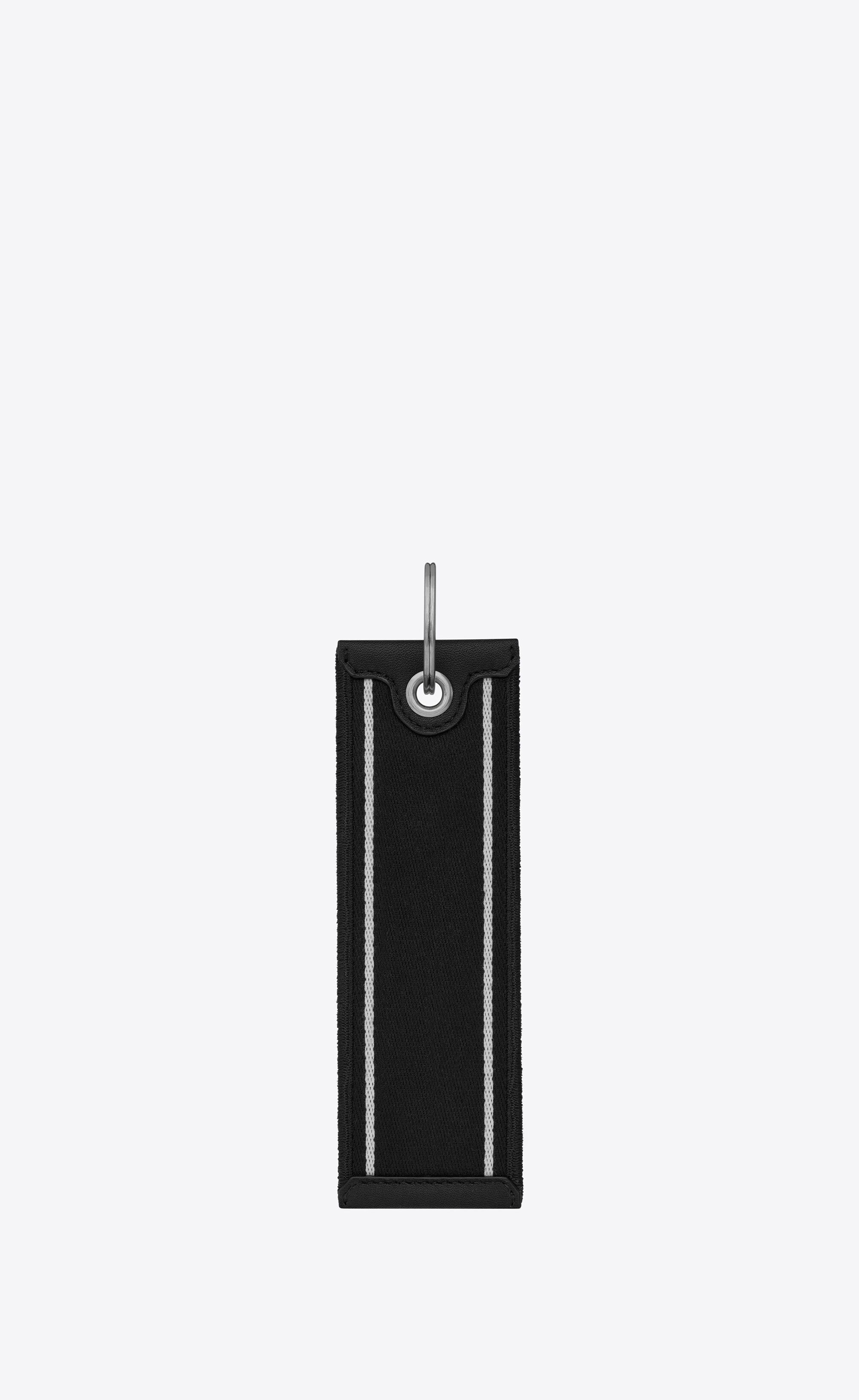 Saint Laurent Paris o1s1wg111024 Size: OS / Nastro Keyring in Black Size ONE SIZE - 2 Thumbnail