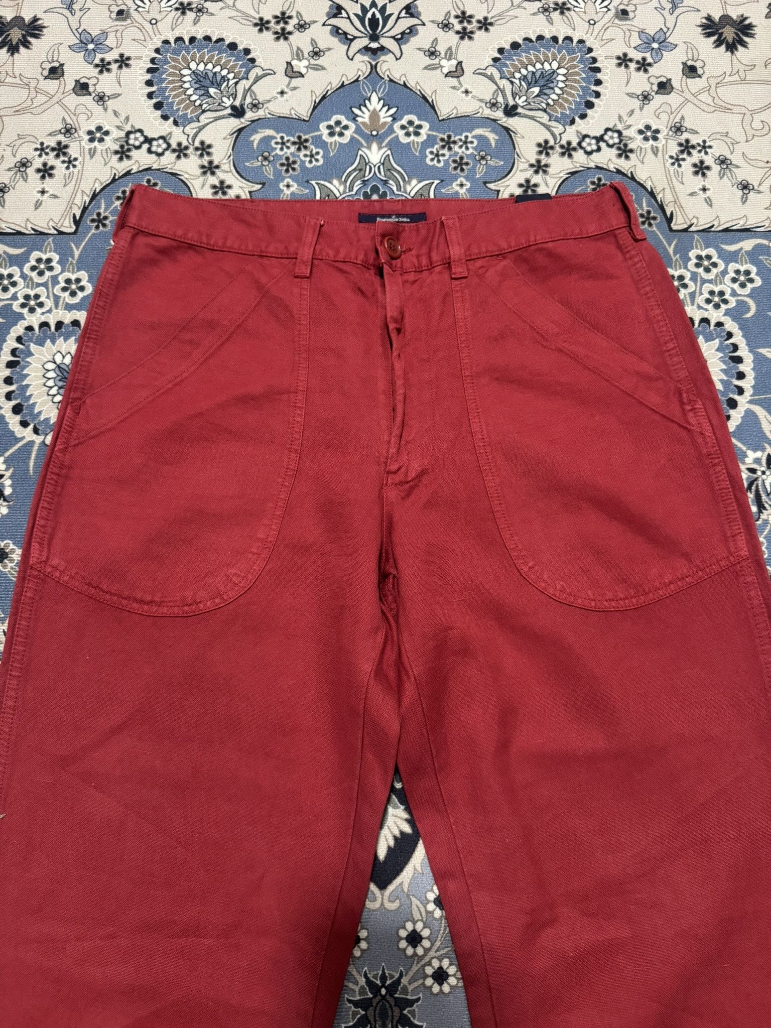Ermenegildo Zegna × Japanese Brand Ermenegildo Zegna Carpenter Fatigue Army Workers Baggy Pants Size US 32 / EU 48 - 3 Thumbnail