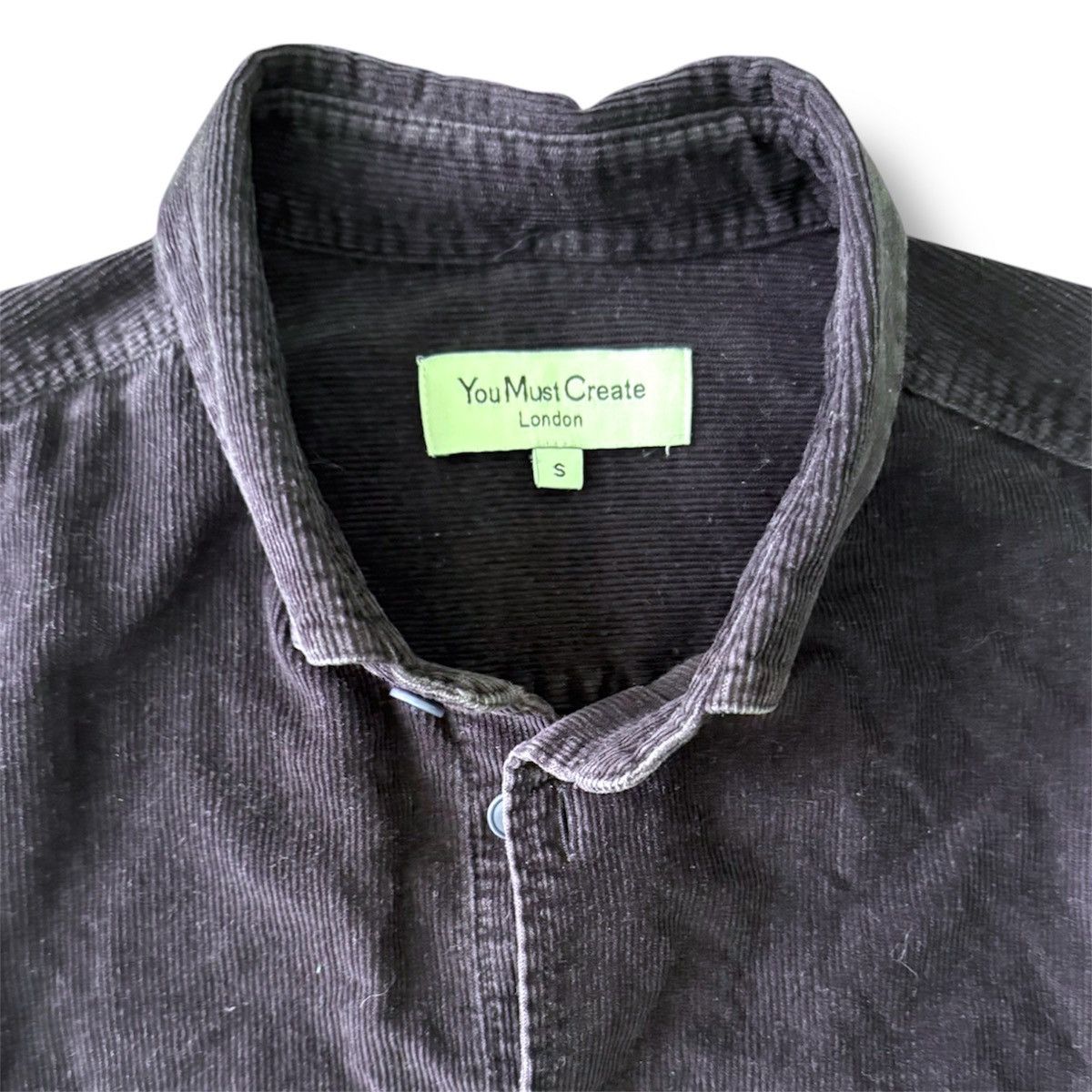 YMC You Must Create Men’s Shirt, Size Small, Corduroy, Deep Blue Size US S / EU 44-46 / 1 - 3 Thumbnail