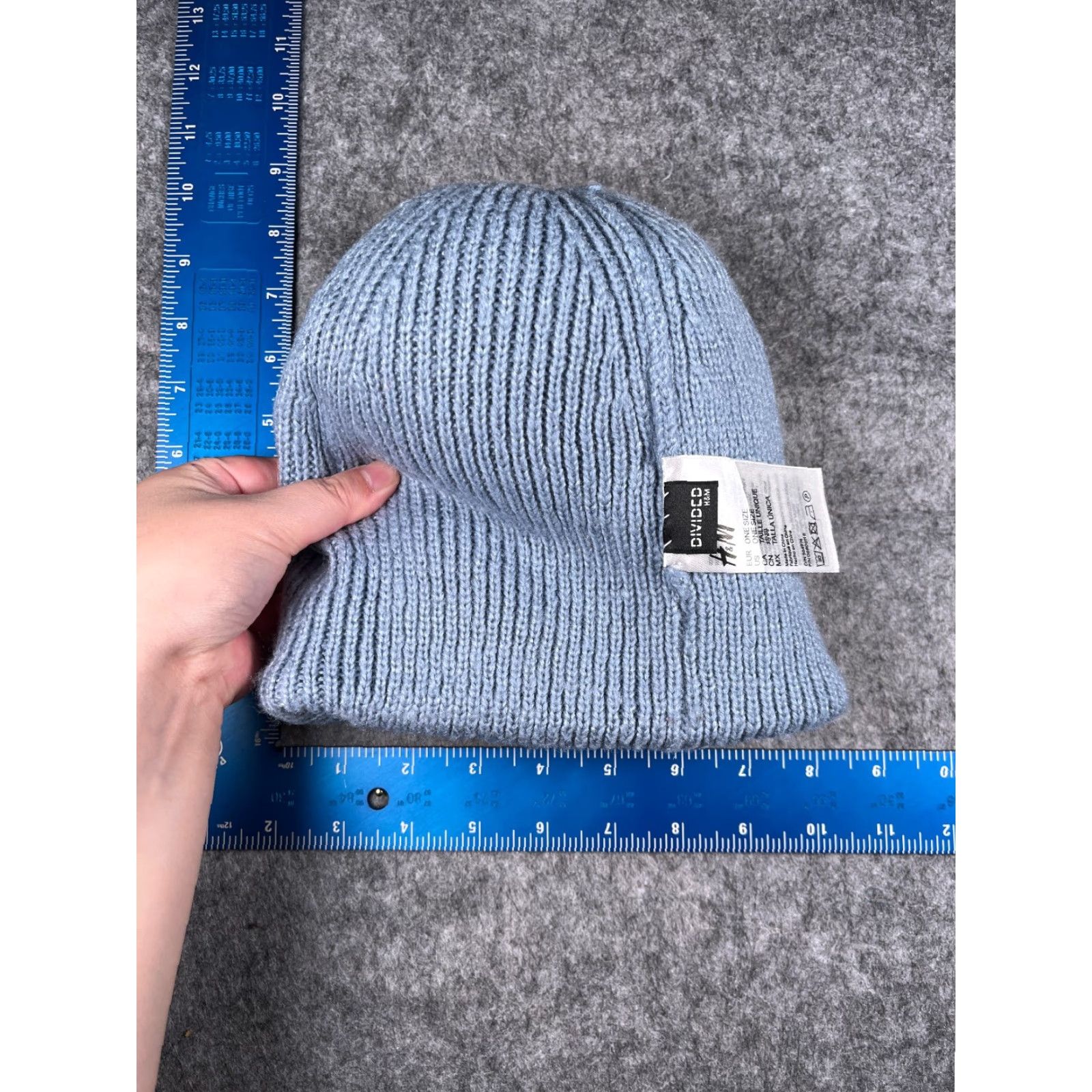 H&M H&M Beanie Toque Womens One Size Blue Knit 100% Acrylic Big Pom Winter Snow Ski Beanie Womens One Size Blue Knit 100% Acrylic Big Pom Winter Snow Ski Size ONE SIZE - 6 Thumbnail