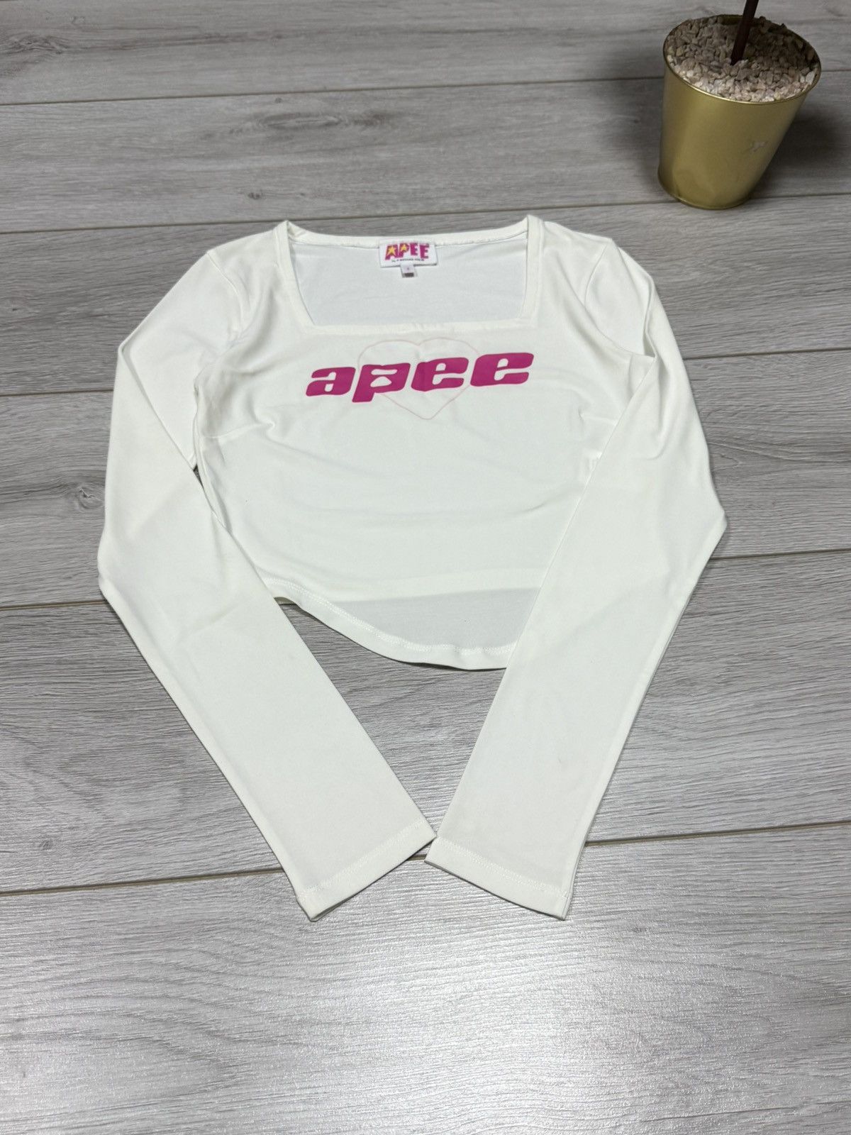 Aape Bape apee heart long sleeve big logo mesh Size S / US 4 / IT 40 - 6 Thumbnail