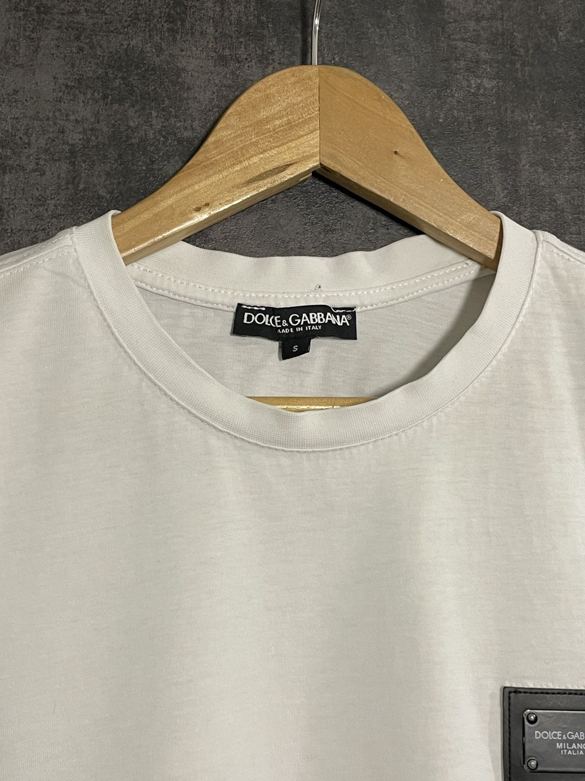 Dolce & Gabbana Vintage Dolce Gabbana Metal Logo T-shirt Hedi Slimane Size US S / EU 44-46 / 1 - 6 Thumbnail