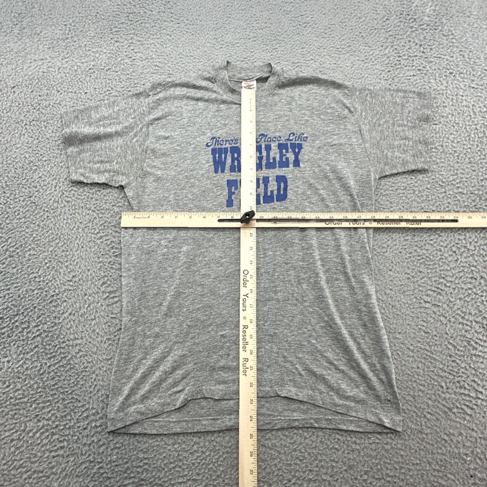 Vintage VINTAGE 80s There’s No Place Like Wrigley Field Shirt Large XL Gray USA Single Stitch Mens Size US XL / EU 56 / 4 - 5 Thumbnail
