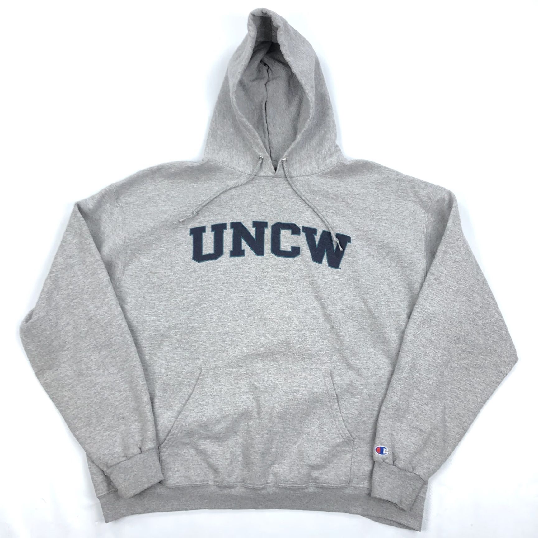Champion Champion Eco Men's 2XL Pullover Hoodie Sweatshirt Gray Cotton Blend Fleece Graphic Print Logo Pockets Hooded Size US XXL / EU 58 / 5 - 2 Thumbnail