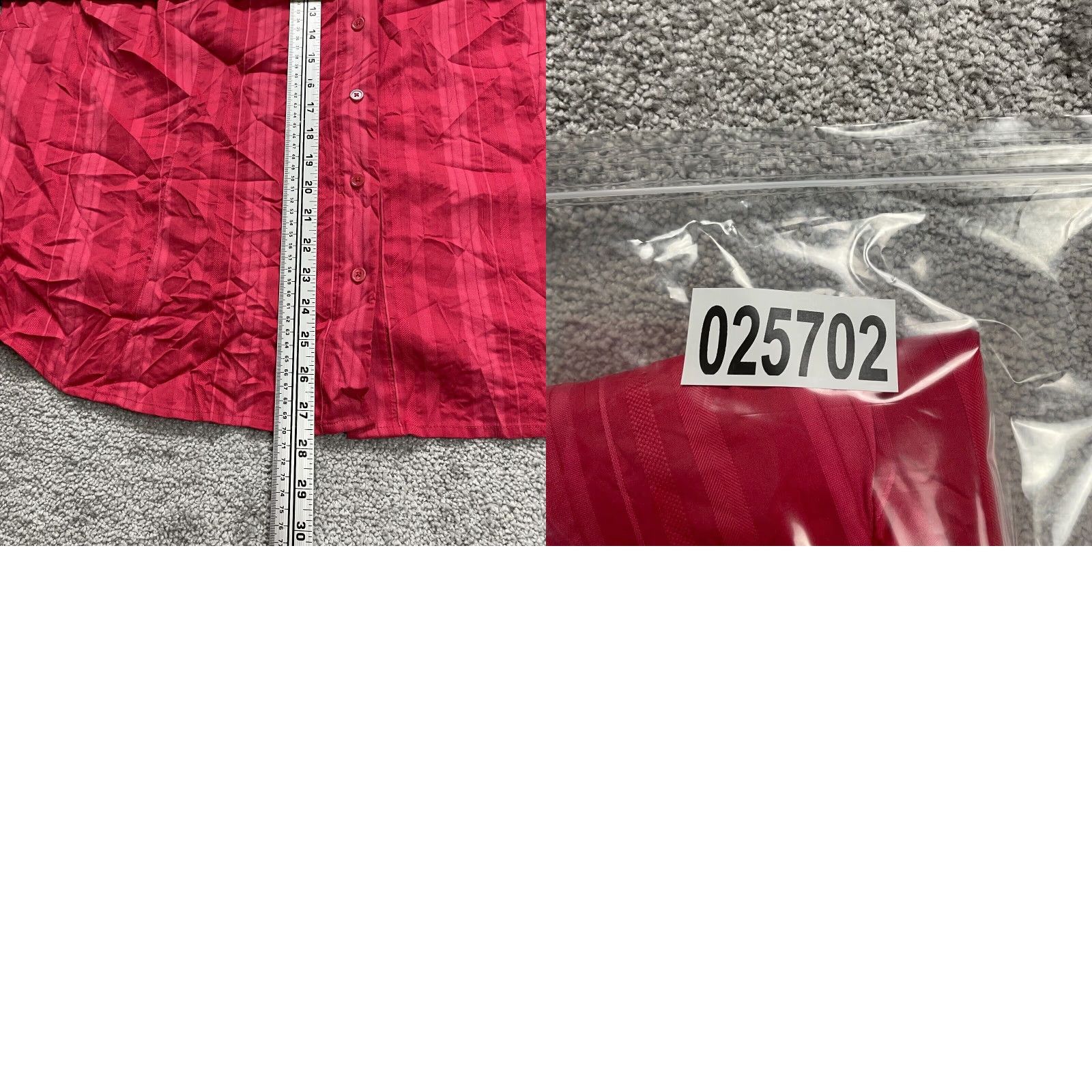 Vintage Rafaella Button Down Blouse Womens 2XL Red Striped Long Sleeve Casual Top NWT Size XXL / US 16-18 / IT 52-54 - 8 Thumbnail