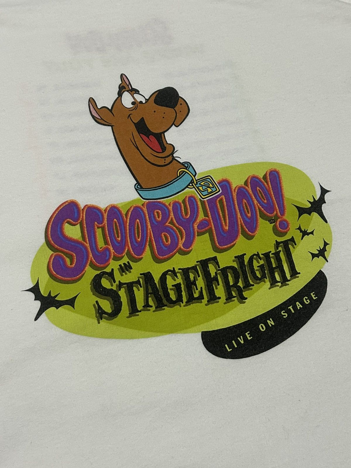 Vintage Vintage Scooby Doo Stagefright Live Tour T-shirt Size US XL / EU 56 / 4 - 1 Thumbnail