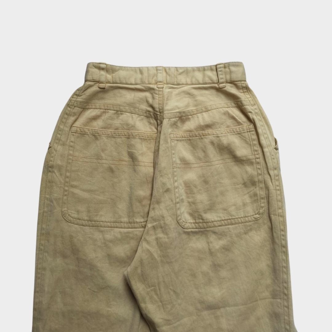 Issey Miyake vintage 1980's Issey miyake sport mustard tuck pant Size 25" / US 0 / IT 36 - 4 Thumbnail