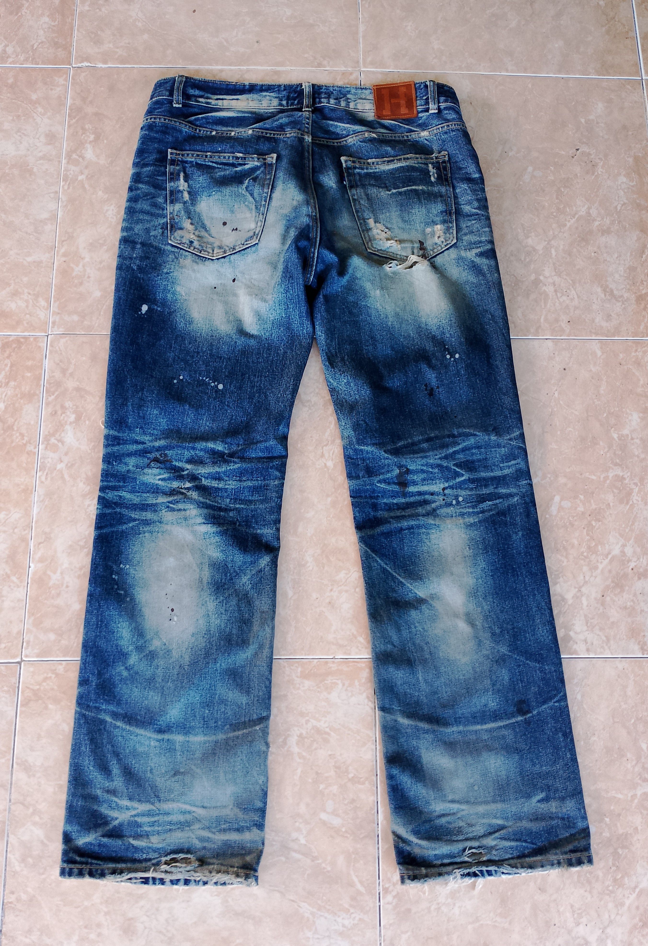 If Six Was Nine H by Figer Boot Cut Distressed Denim Size US 36 / EU 52 - 4 Thumbnail