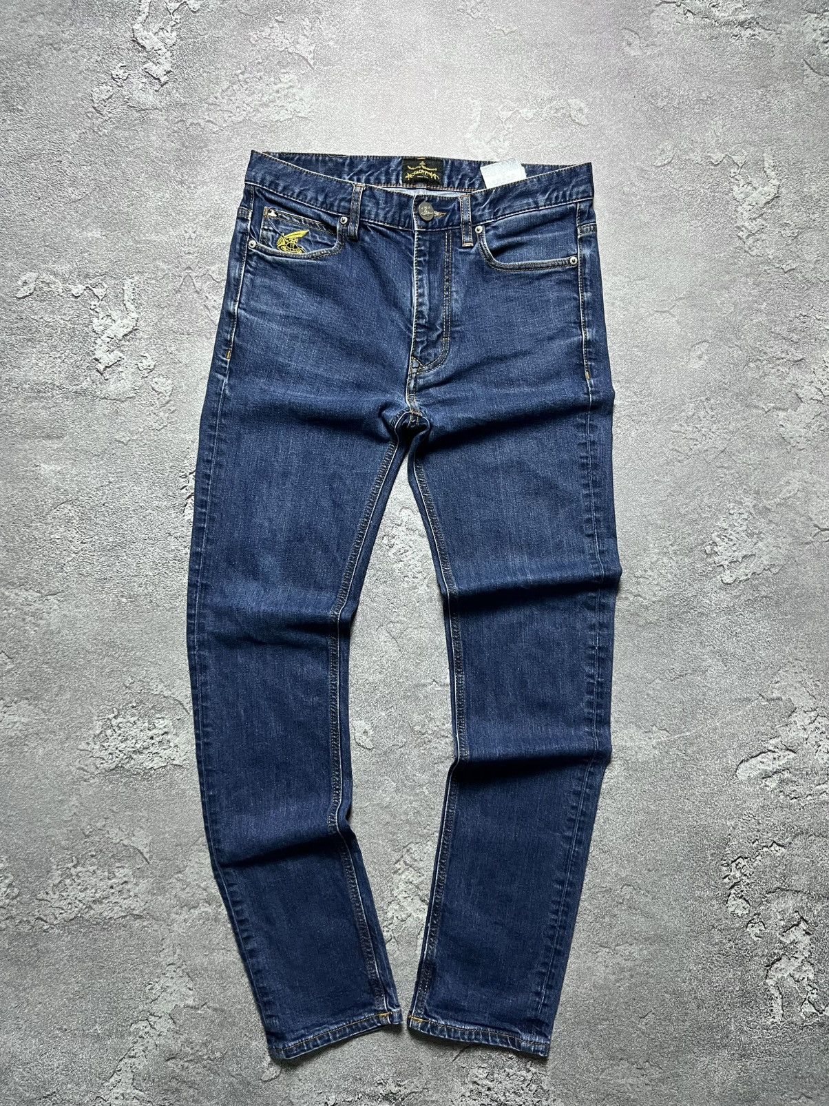 Vivienne Westwood Vivienne Westwood Jeans Big Logo Anglomania Orb Saturn 30 Size US 30 / EU 46 - 7 Thumbnail