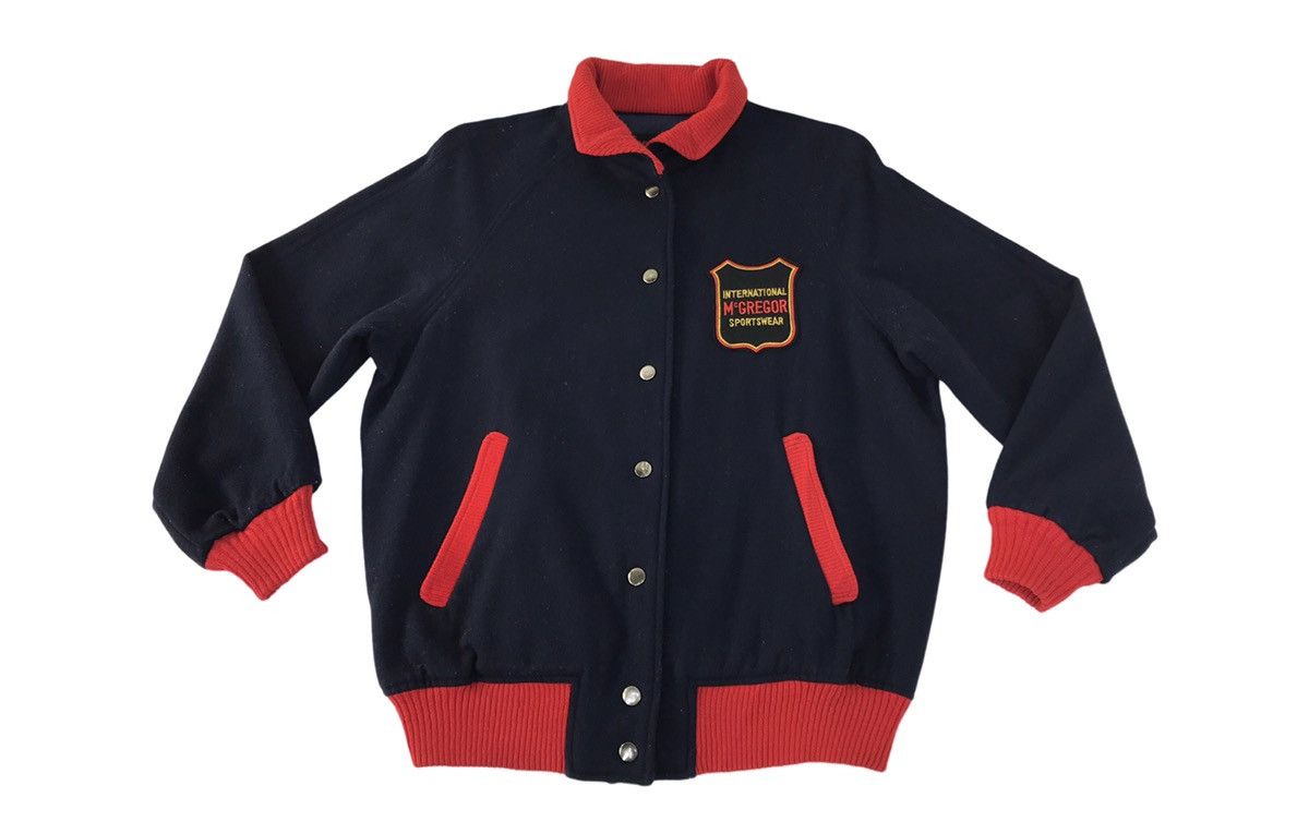 McGregor × Vintage Vintage McGregor Sportwear Unisex Varsity Jacket Snap Button Size US M / EU 48-50 / 2 - 1 Thumbnail