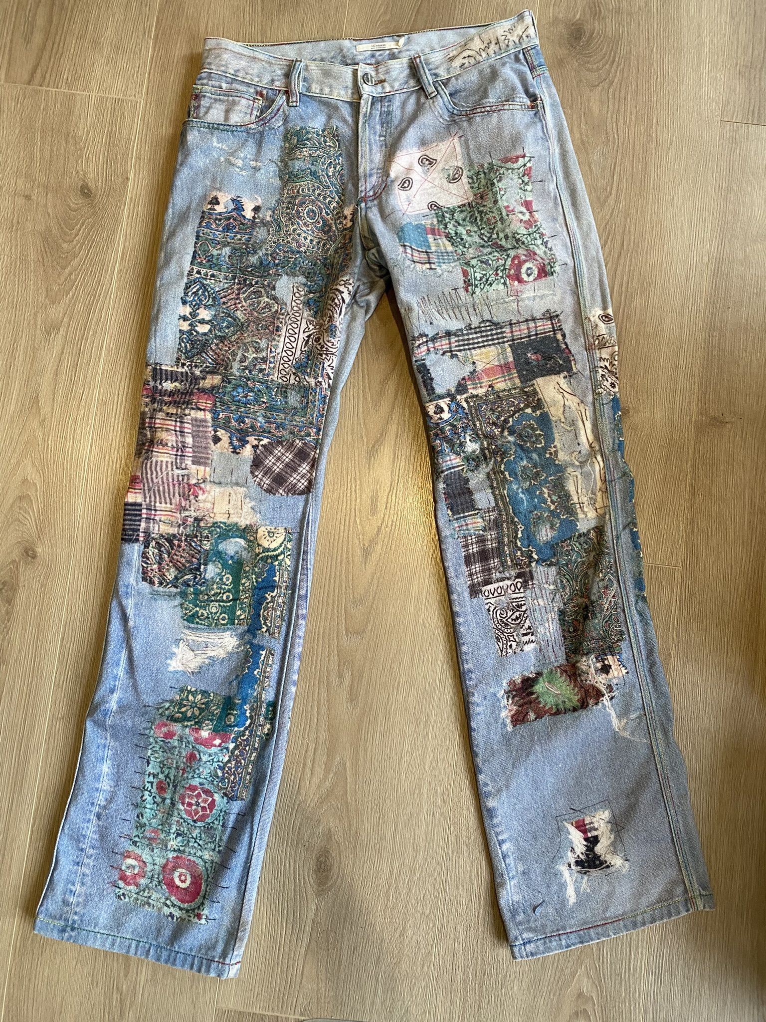 (di)vision × Acne Studios $385 - 31 - Trompe L'oeil Print Jeans Size US 31 - 5 Thumbnail