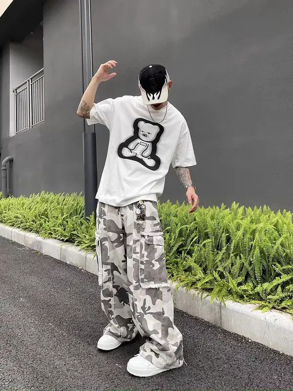VIBE Camouflage High Street Vintage Casual Pants Size US 31 - 4 Thumbnail