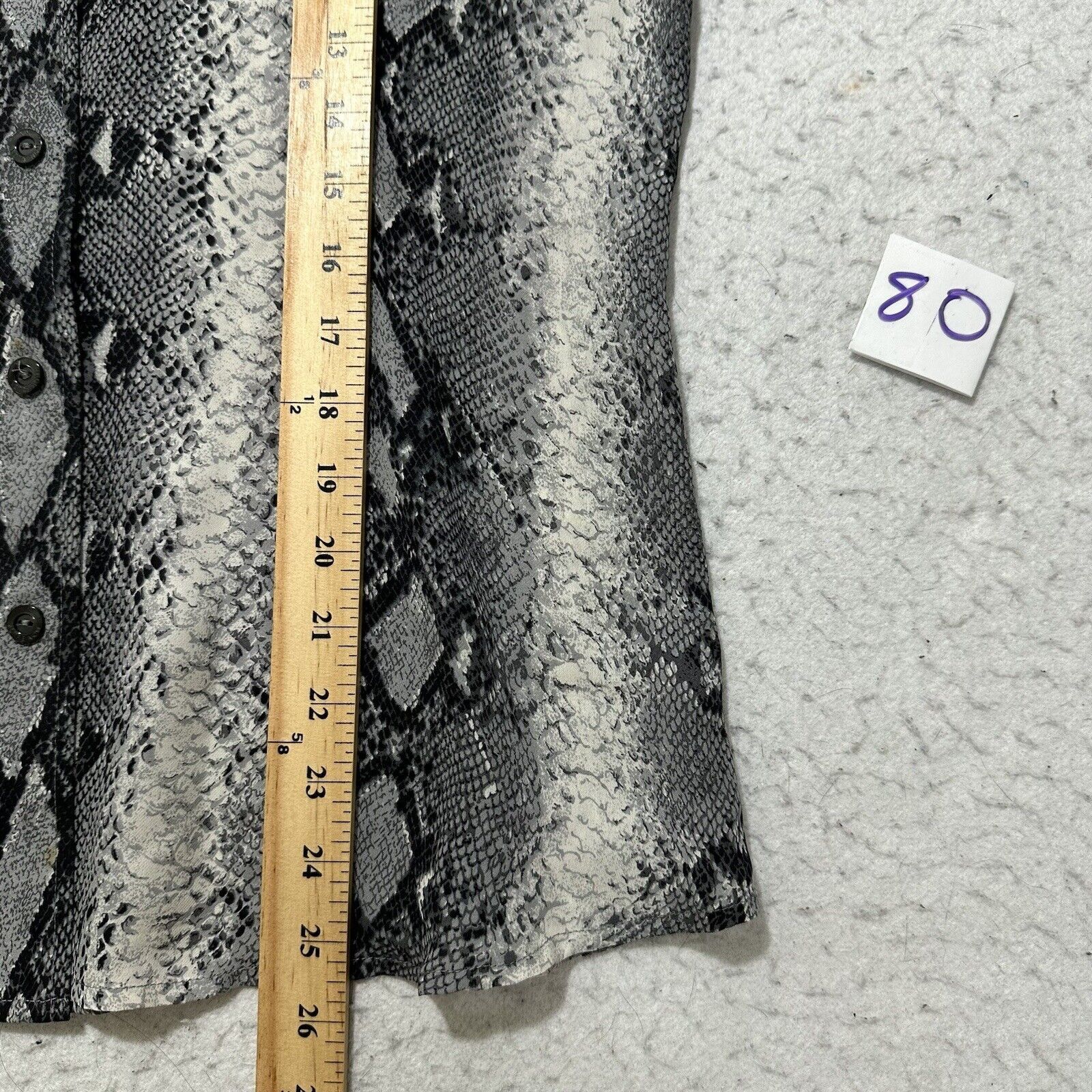 Other Votre Nom Medium Silk Button Down Shirt Animal Print Size M / US 6-8 / IT 42-44 - 11 Thumbnail