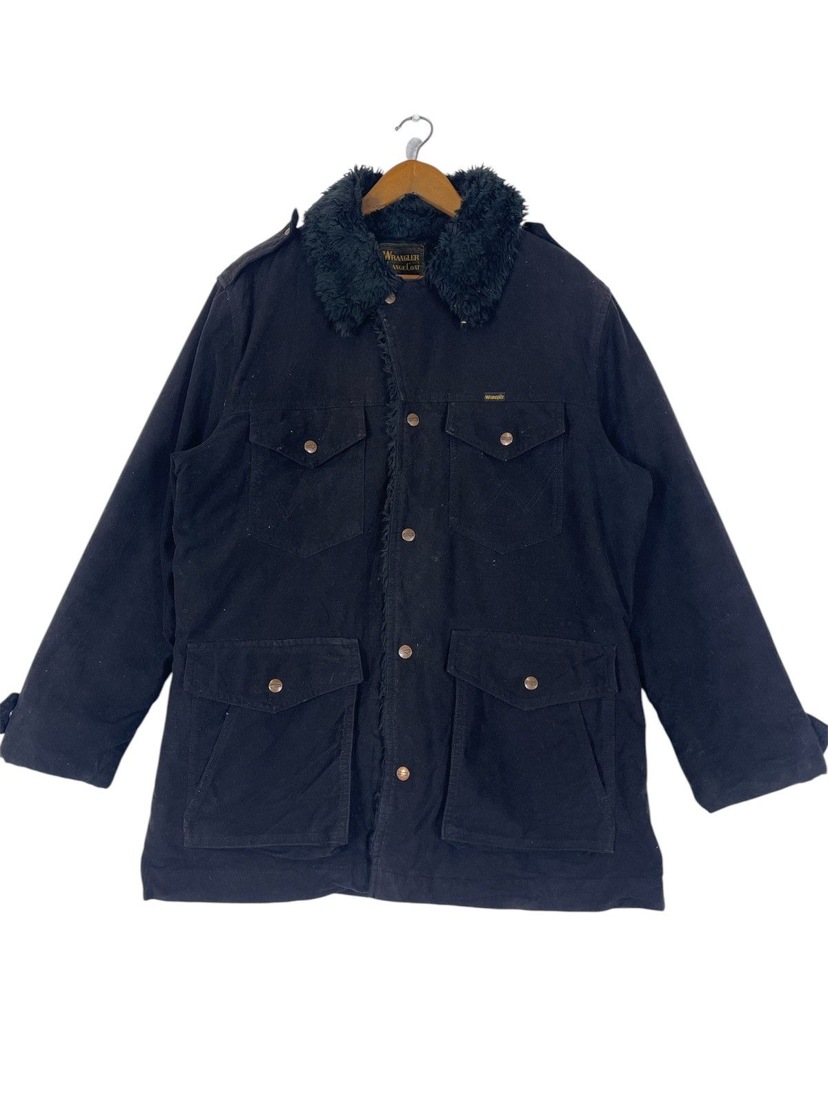 Japanese Brand × Wrangler WRANGLER WRANGE COAT FUR JACKET Size US XL / EU 56 / 4 - 1 Thumbnail