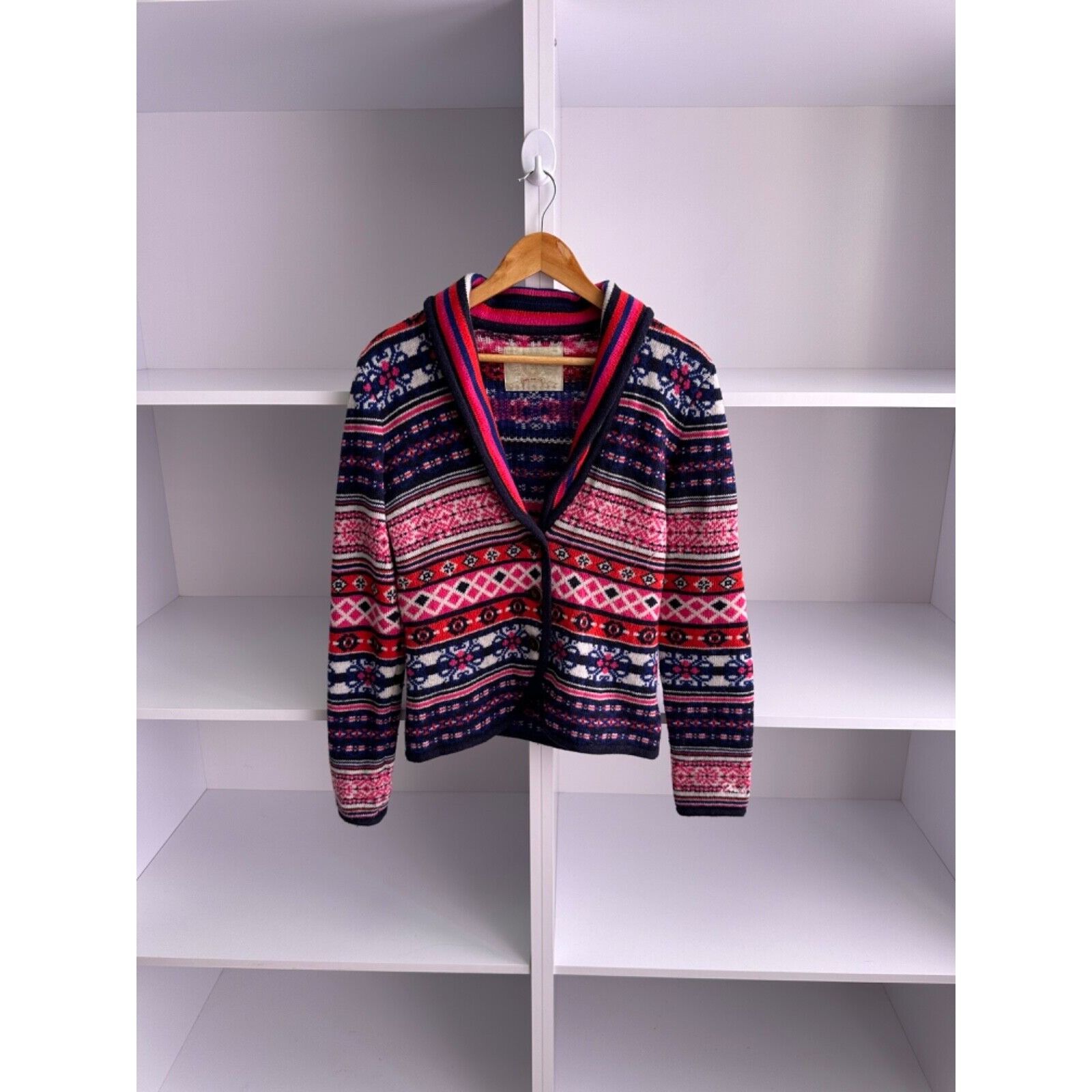 Bogner VTG Bogner Fire+Ice Woman Wool Multicolored Cardigan Sweater Size M / US 6-8 / IT 42-44 - 1 Thumbnail