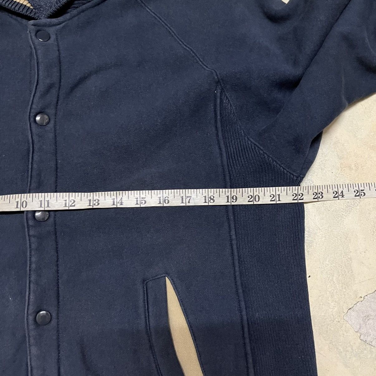 Other Vintage Blue Plain Varsity jacket Size US L / EU 52-54 / 3 - 7 Thumbnail