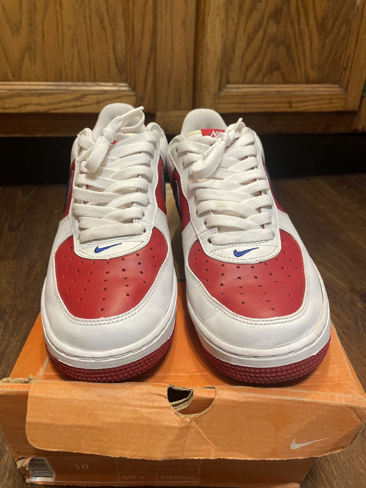 Nike × Vintage Nike WMNS Air Force 1 2004 Independence Day Size US 8.5 / EU 41-42 - 2 Thumbnail