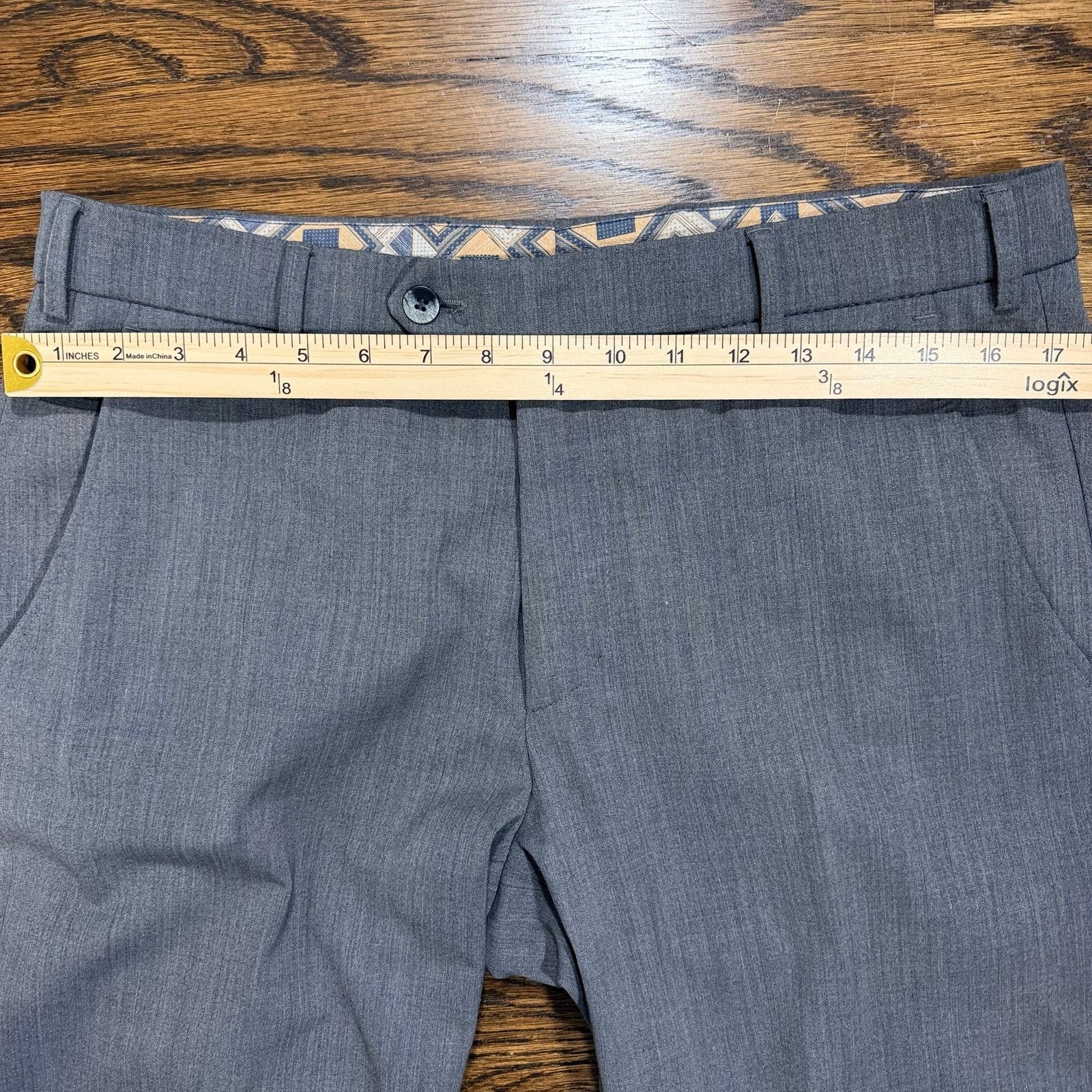 Other Meyer "Bonn" Modern Fit Chinos 34 Gray Luxury Trouser Size US 34 / EU 50 - 7 Thumbnail