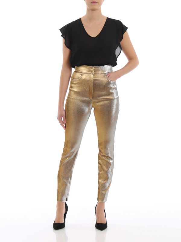 Dolce & Gabbana o1y0925 Sweatpant in Gold Size 26" / US 2 / IT 38 - 2 Thumbnail